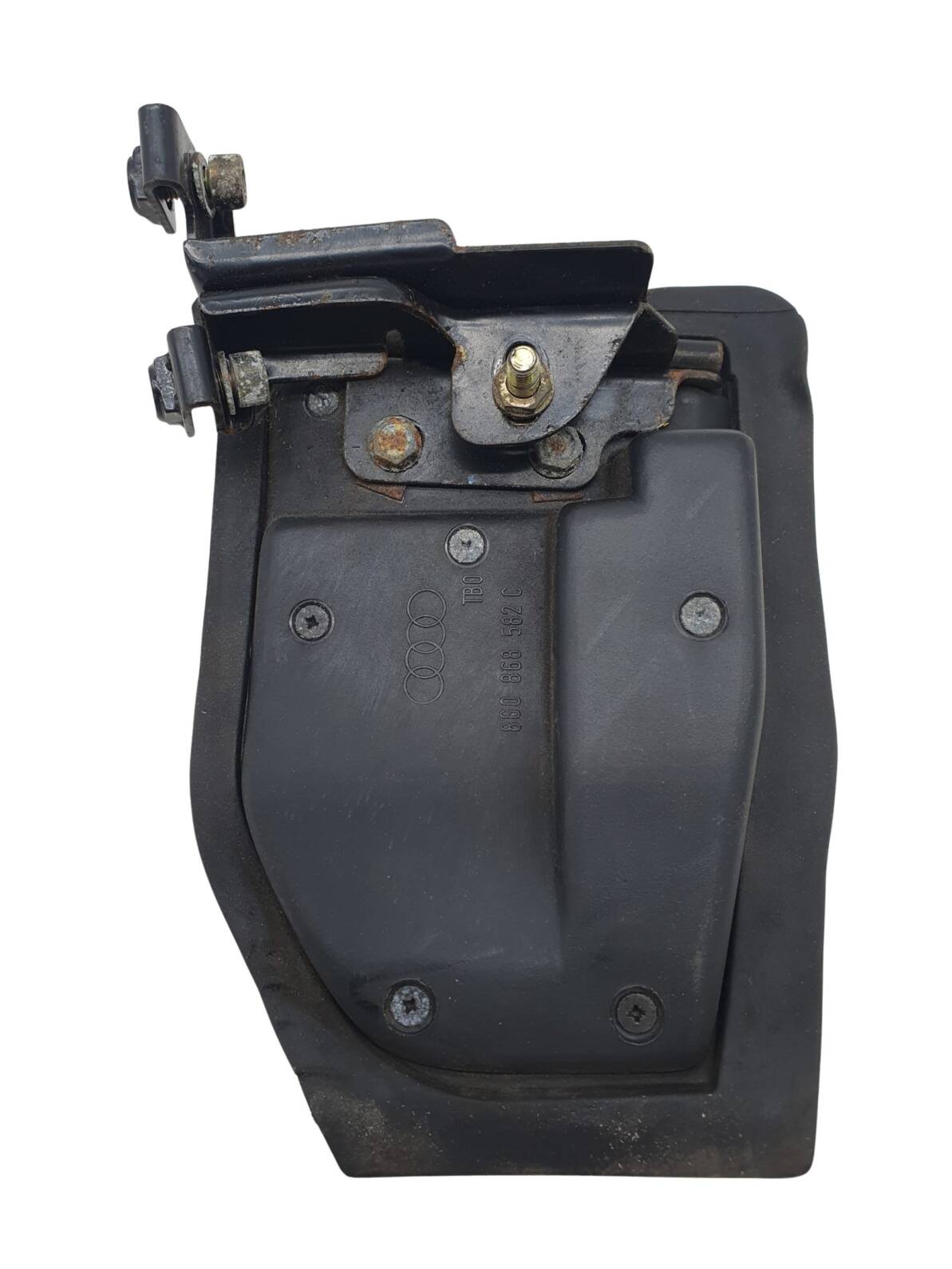 8G0868582C Audi 80 Cabrio Typ89 Verdeckkastenabdeckung Leder rechts anthrazit kplt. – Bild 2