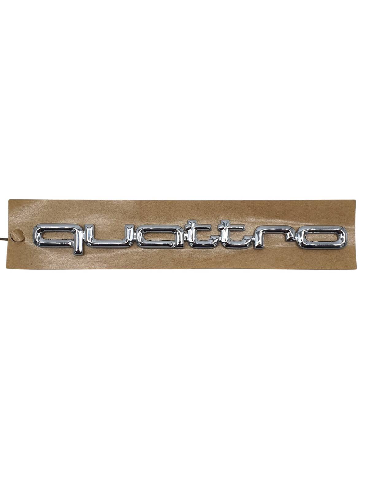8A0853737C Audi 80, 100, RS2, Coupe, V8, Limousine, Avant, "quattro" Zeichen, Chrom, Neu
