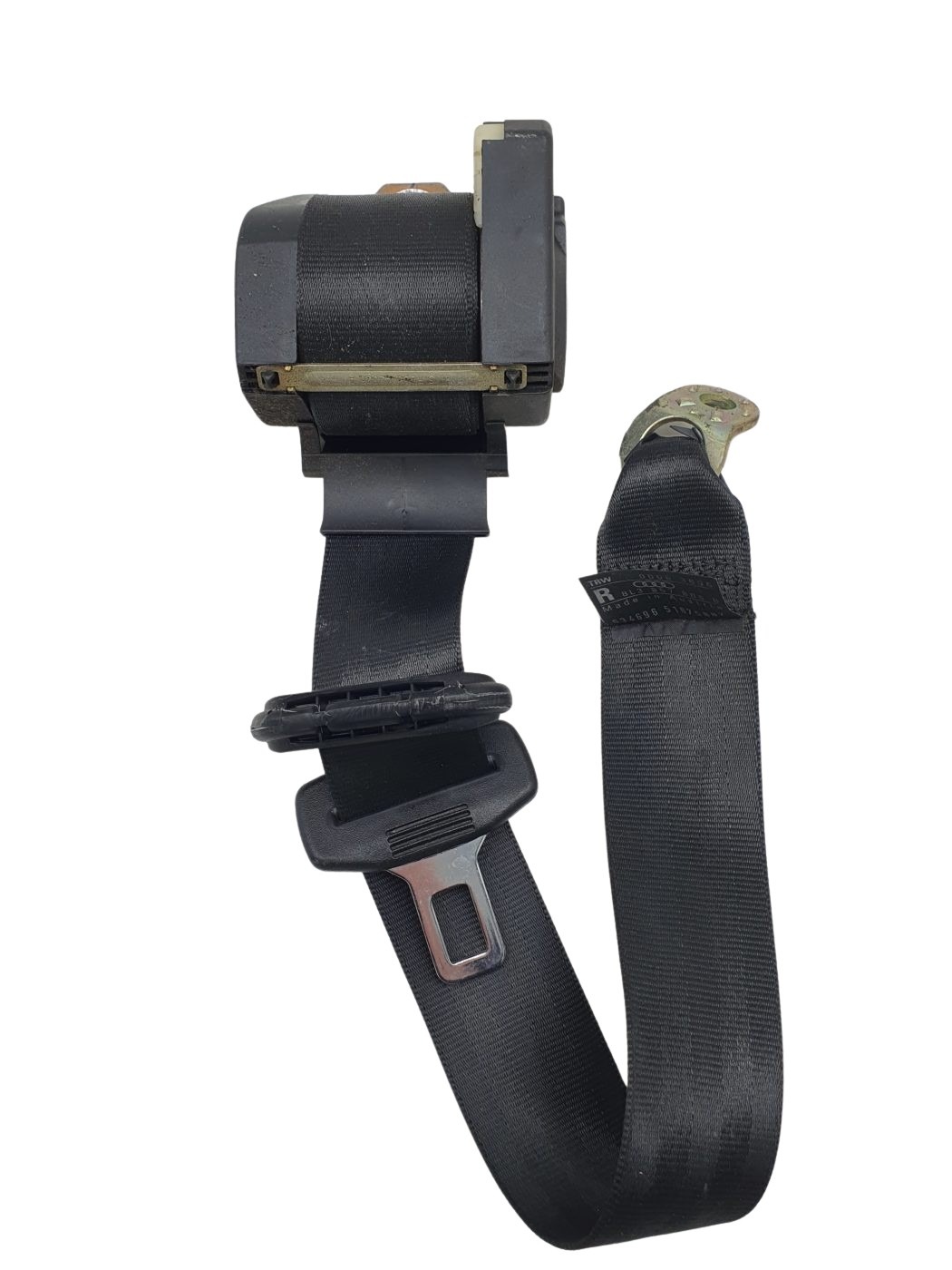 8L3857806B Audi A3 8L Sicherheitsgurt hinten rechts schwarz