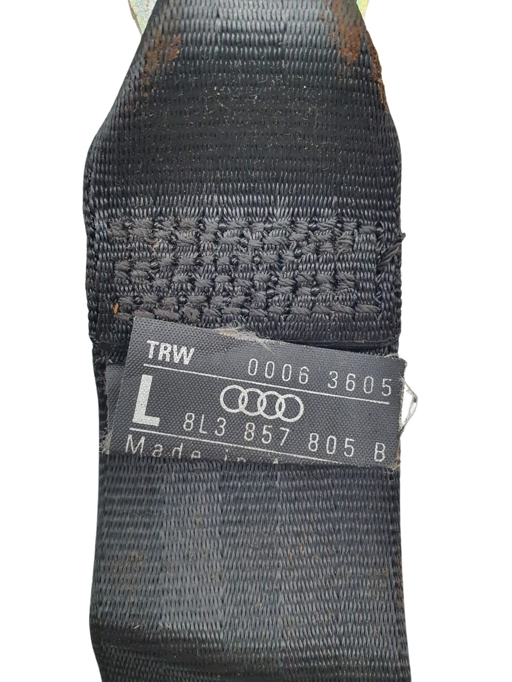 8L3857805B Audi A3 8L Sicherheitsgurt hinten links schwarz – Bild 2