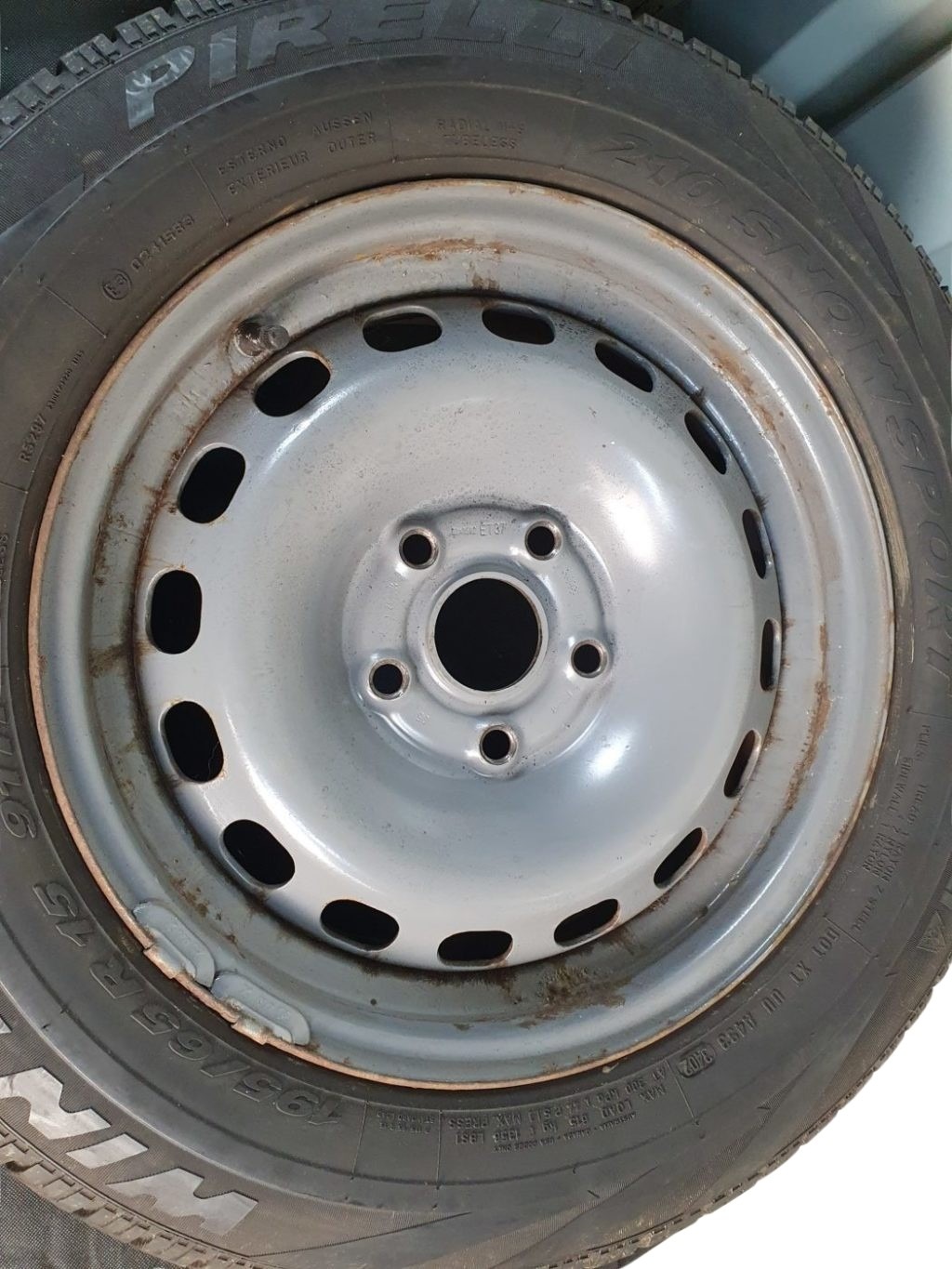 895601025L Audi S2 Stahlfelgensatz 6x15 Zoll ET 37 Lochkreis 5x112 – Bild 4