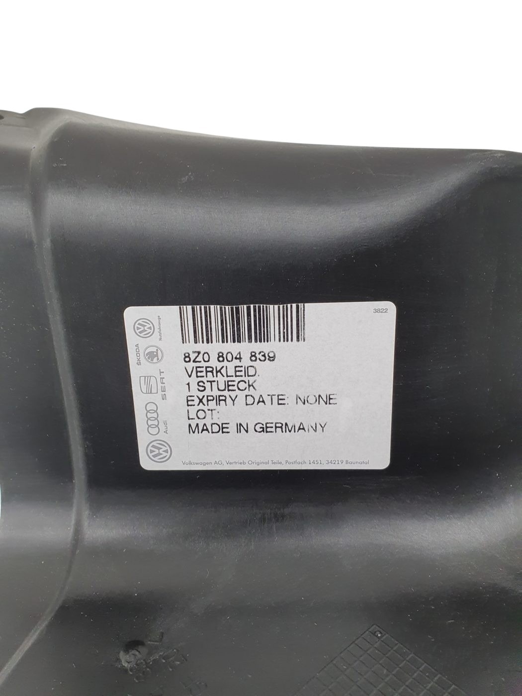8Z0804839 Audi A2 8Z Verkleidung links hinten Aerodynamik Neu – Bild 2