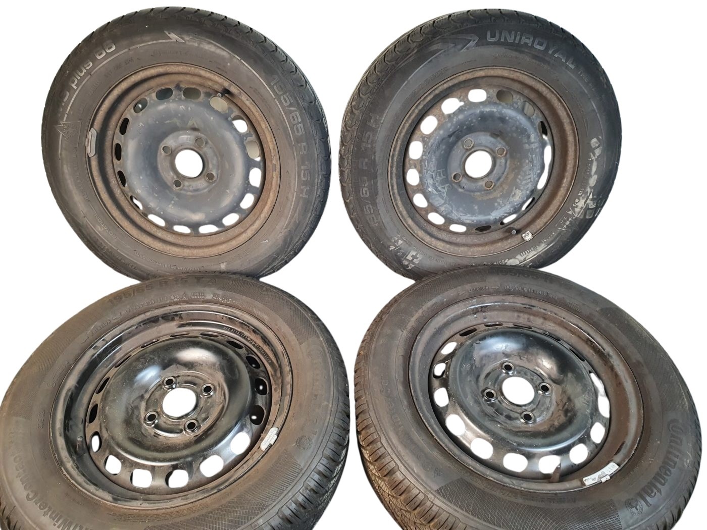 KBA4373 Satz Stahlfelgen 6Jx15 Zoll ET37, LK 4x108