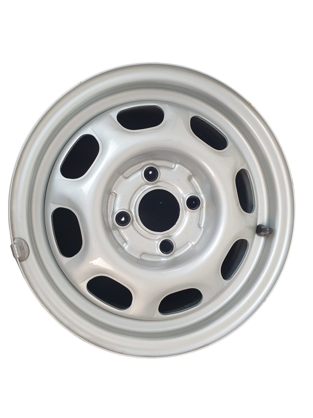 1H0601025A 091 VW Golf 2/3 Vento Stahlfelge Chromfarben 5 1/2 x 13 Zoll ET38, LK 4x100 Neu
