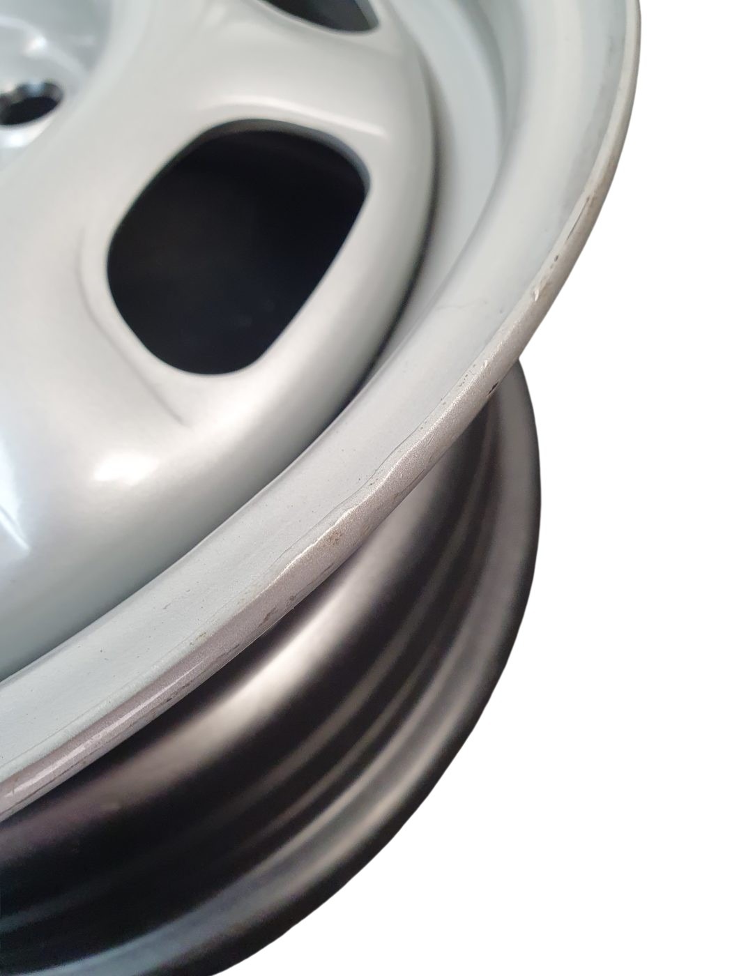 1H0601025A 091 VW Golf 2/3 Vento Stahlfelge Chromfarben 5 1/2 x 13 Zoll ET38, LK 4x100 Neu – Bild 5