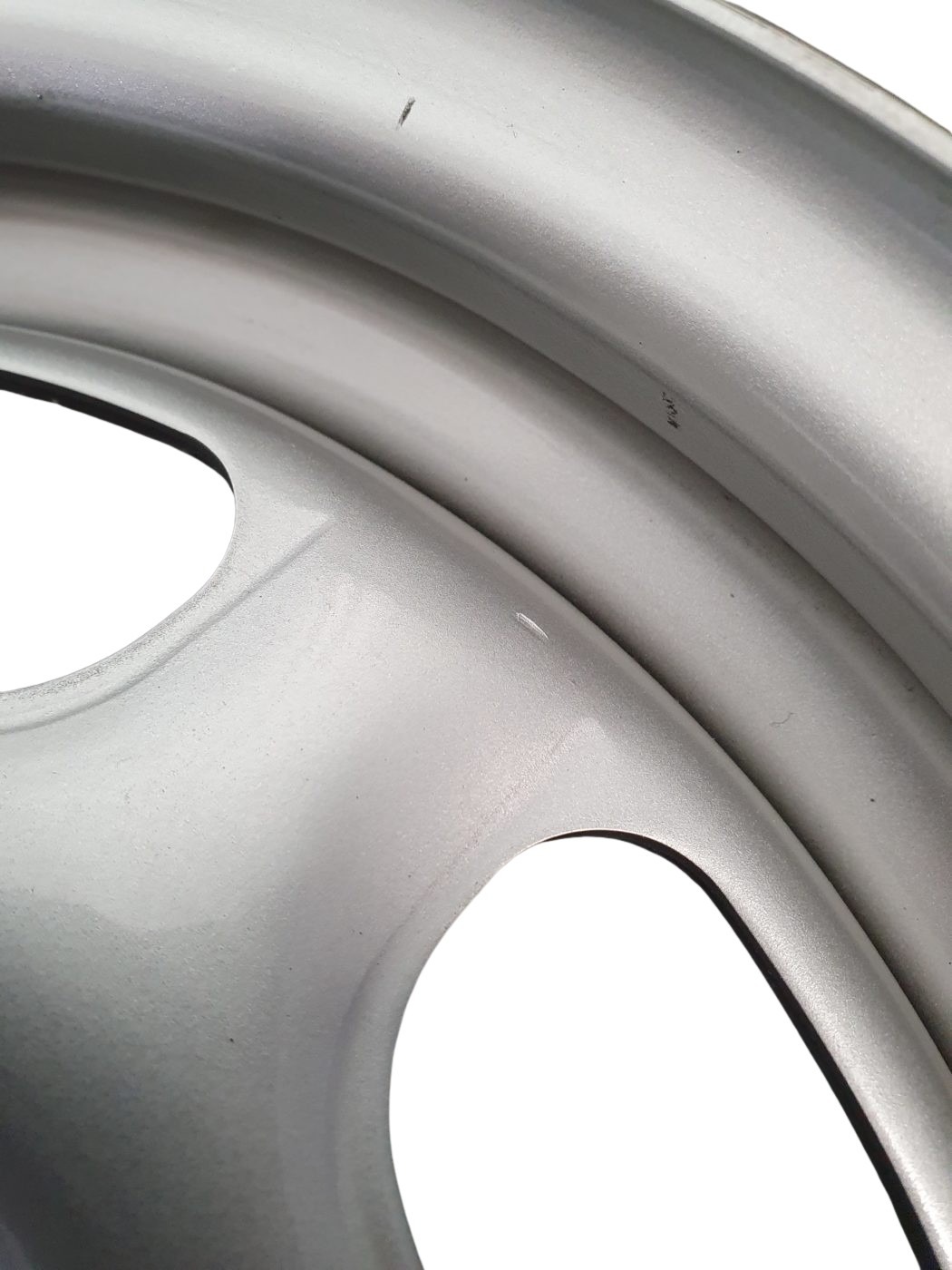 1H0601025A 091 VW Golf 2/3 Vento Stahlfelge Chromfarben 5 1/2 x 13 Zoll ET38, LK 4x100 Neu – Bild 2
