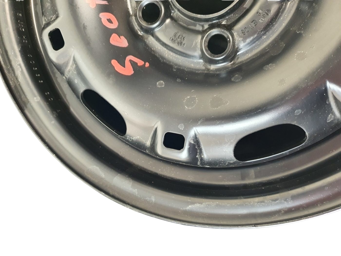 6Q0601027E VW Polo Seat Skoda Stahlfelgen Schwarz 5 x 13 Zoll ET35, Lochkreis 5x100 – Bild 2