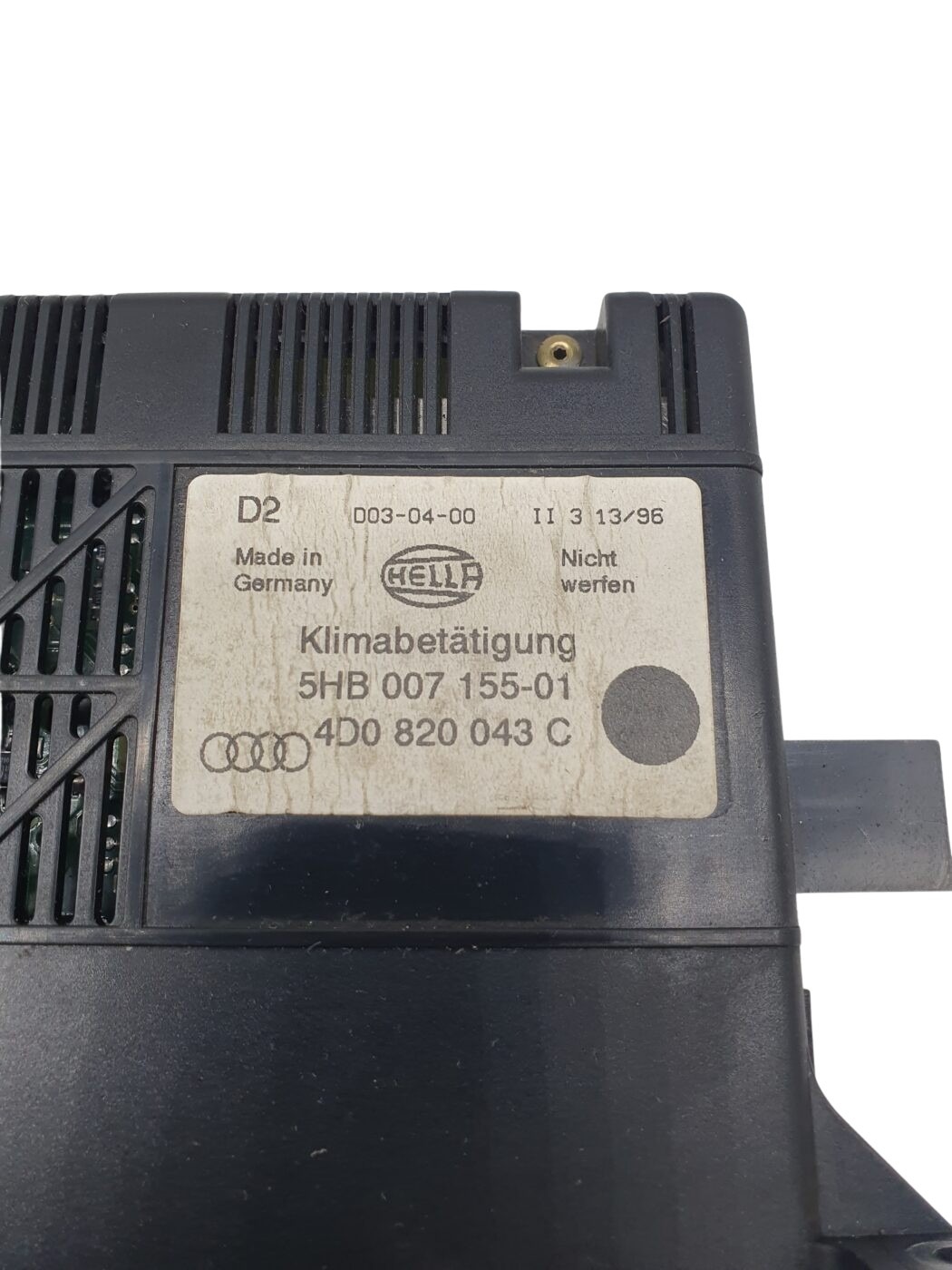 4D0820043C Audi A8 S8 D2 Klimatronic-Display Klimabetätigung – Bild 3