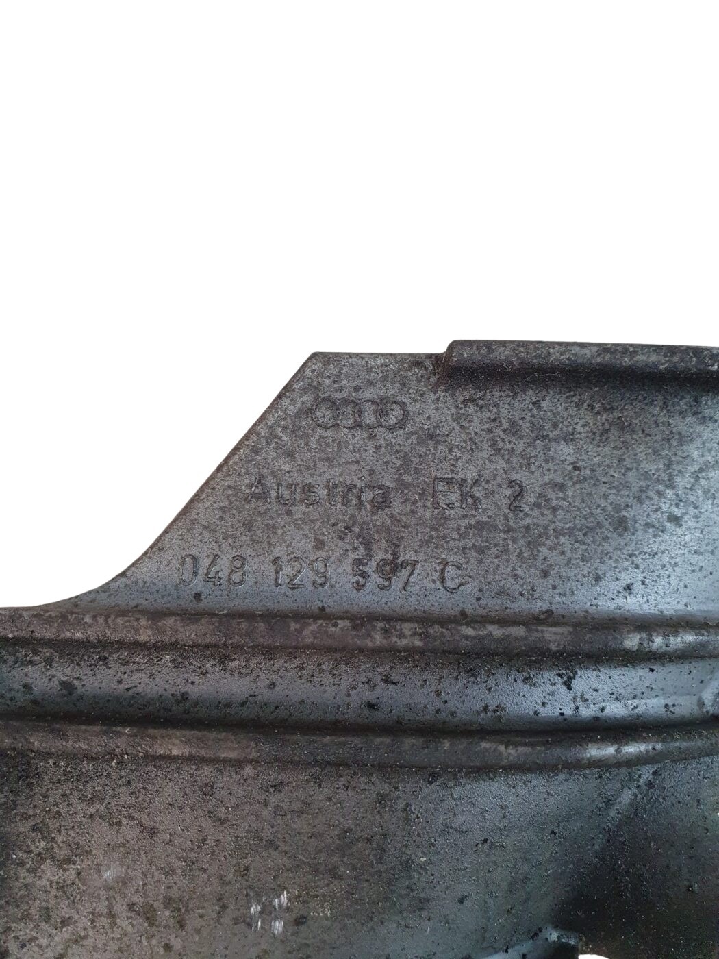 048129597C Audi 80 B4/89/100/A6 C4 Warmluftfangblech Abgaskrümmer – Bild 3