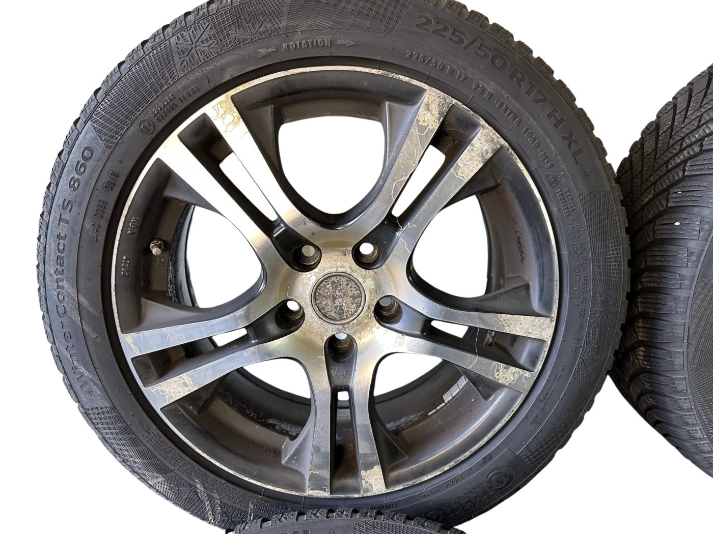 47282 Platin Wheels Alufelgen Schwarz/Silber mit Reifen 7x17 Zoll ET40, LK5x115 – Bild 6