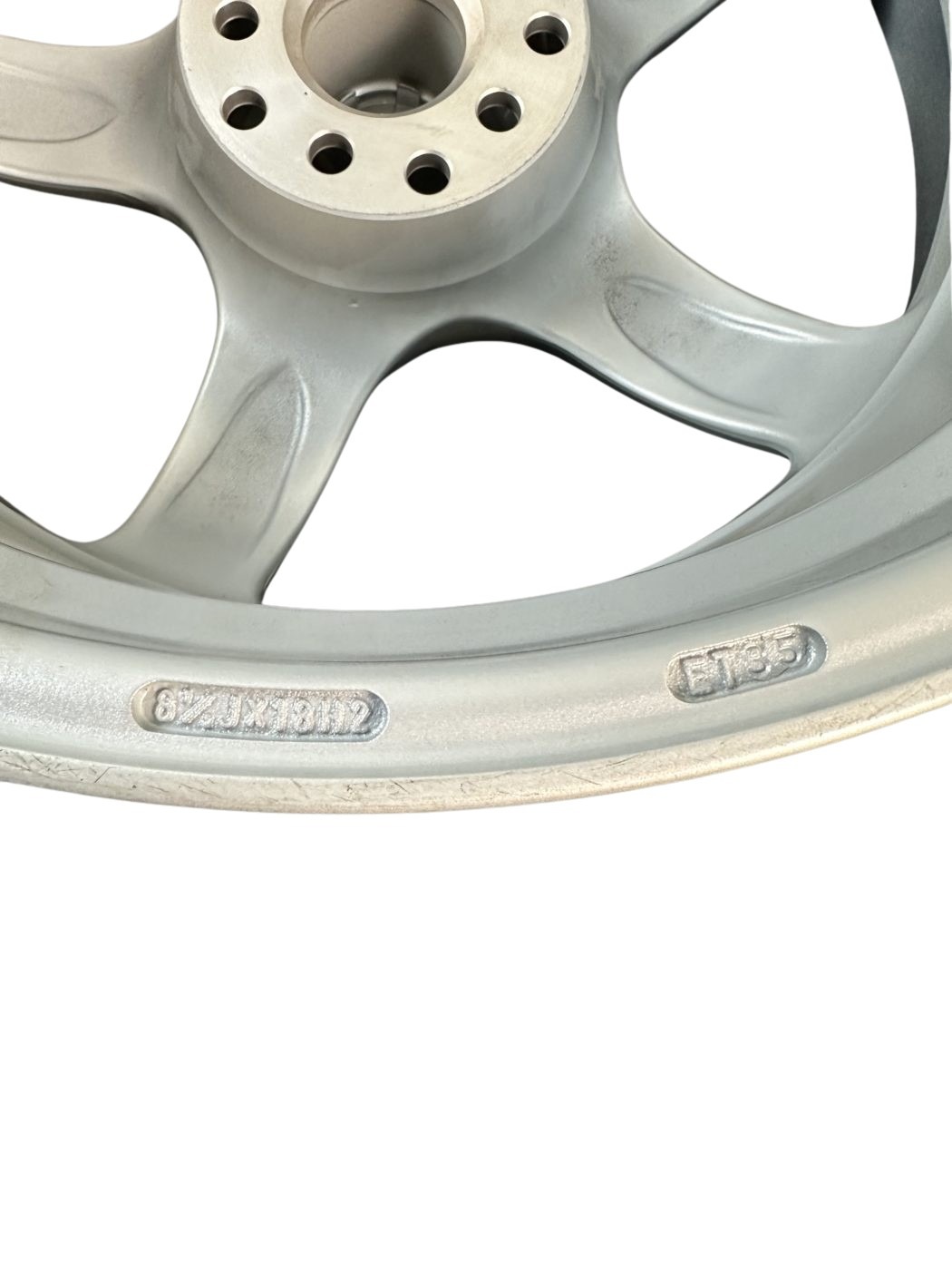 35023040 5x112 5x100 ABT A25 Sportsline 8,5x18 ET35 VW Audi Alufelge Silber Neu – Bild 5