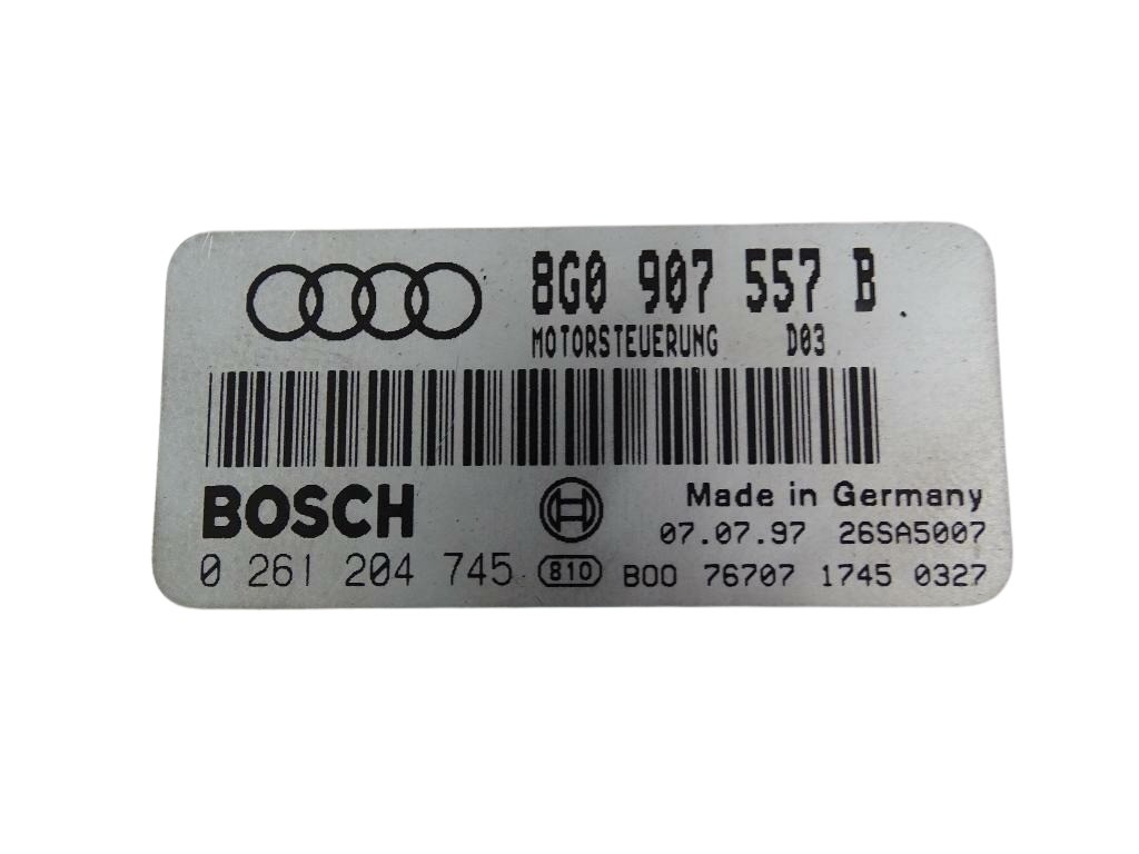 8G0907557B 0261204745 Audi 80 Cabrio Typ89 1.8L ADR Motorsteuergerät – Bild 3