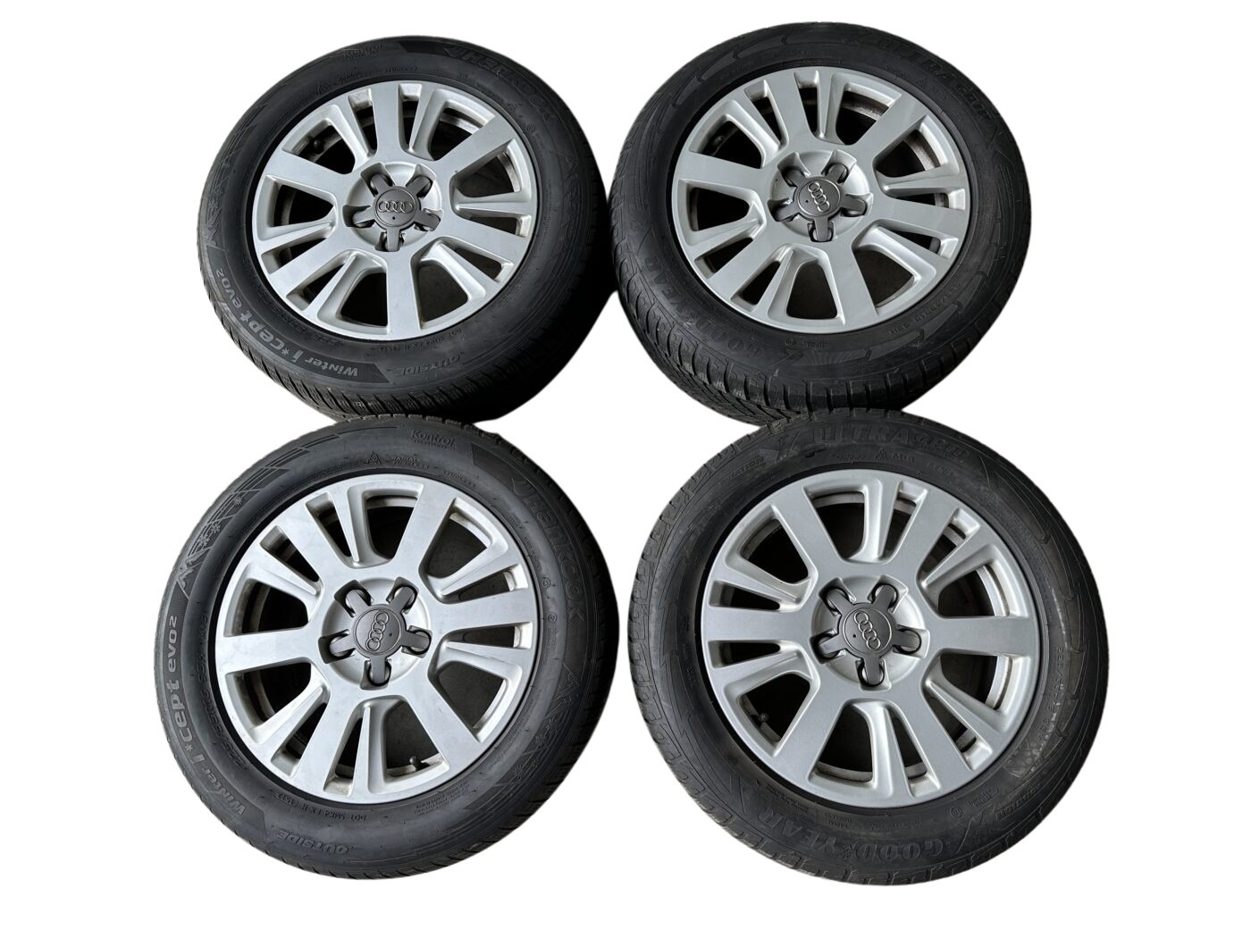 4F0601025CA Audi A6 4F/A4 8E Alufelgen Silber 7,5 x 16 Zoll ET45, LK 5 x 112