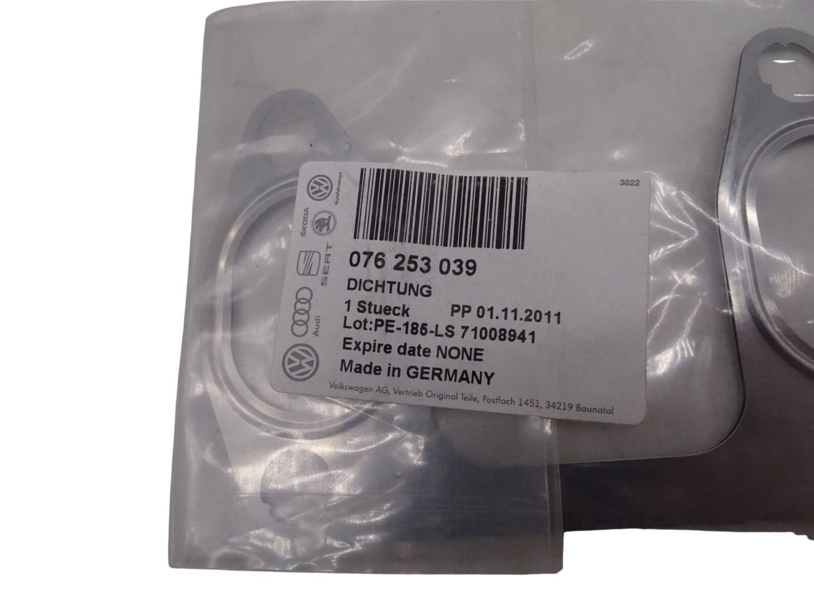 076253039 Original VW T4 Crafter LT Abgaskrümmerdichtung für 5 Zylinder Diesel Neu – Bild 3