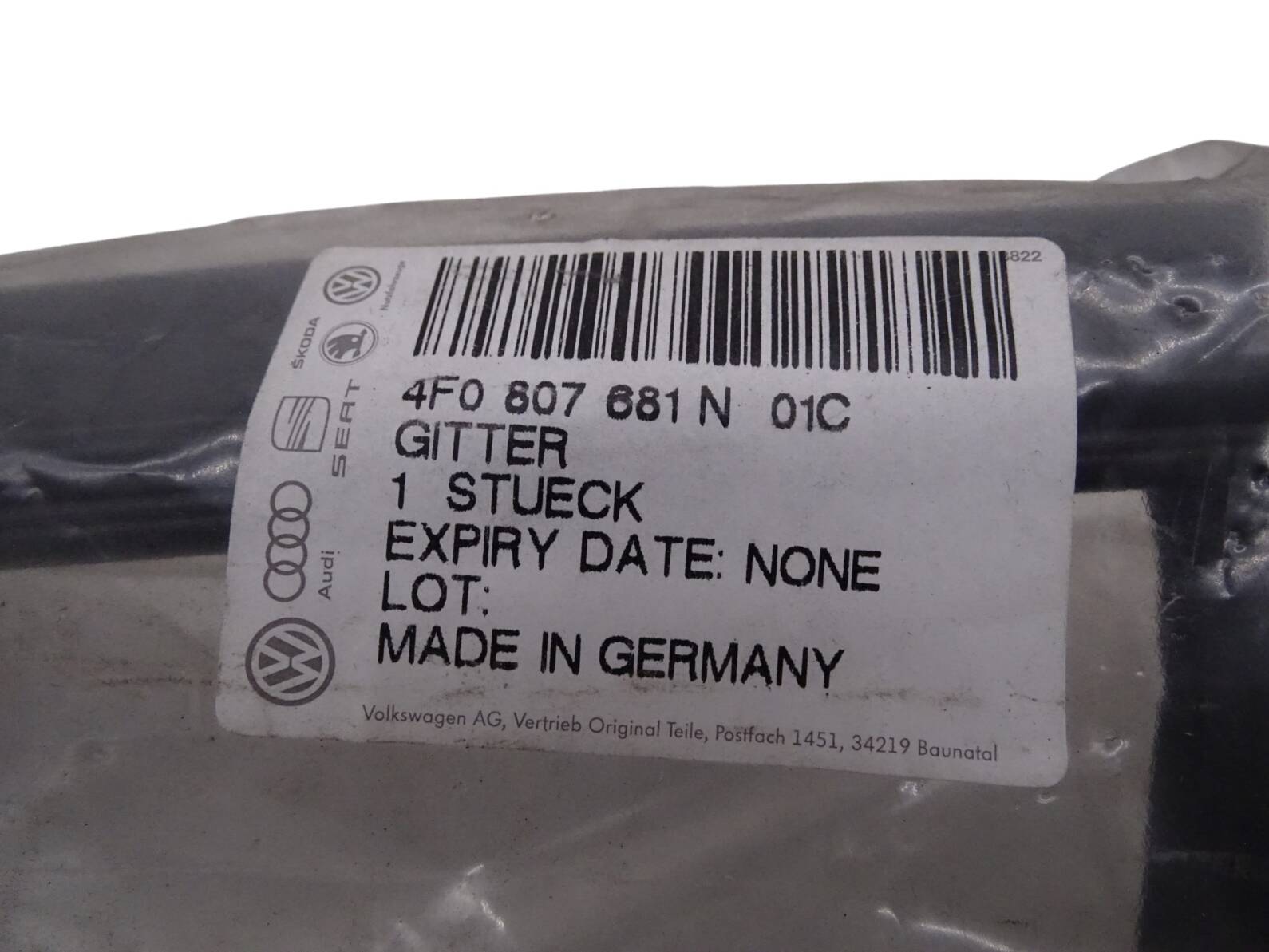 4F0807681N Original Audi A6 4F Facelift Gitter Stoßstange links Neu – Bild 3