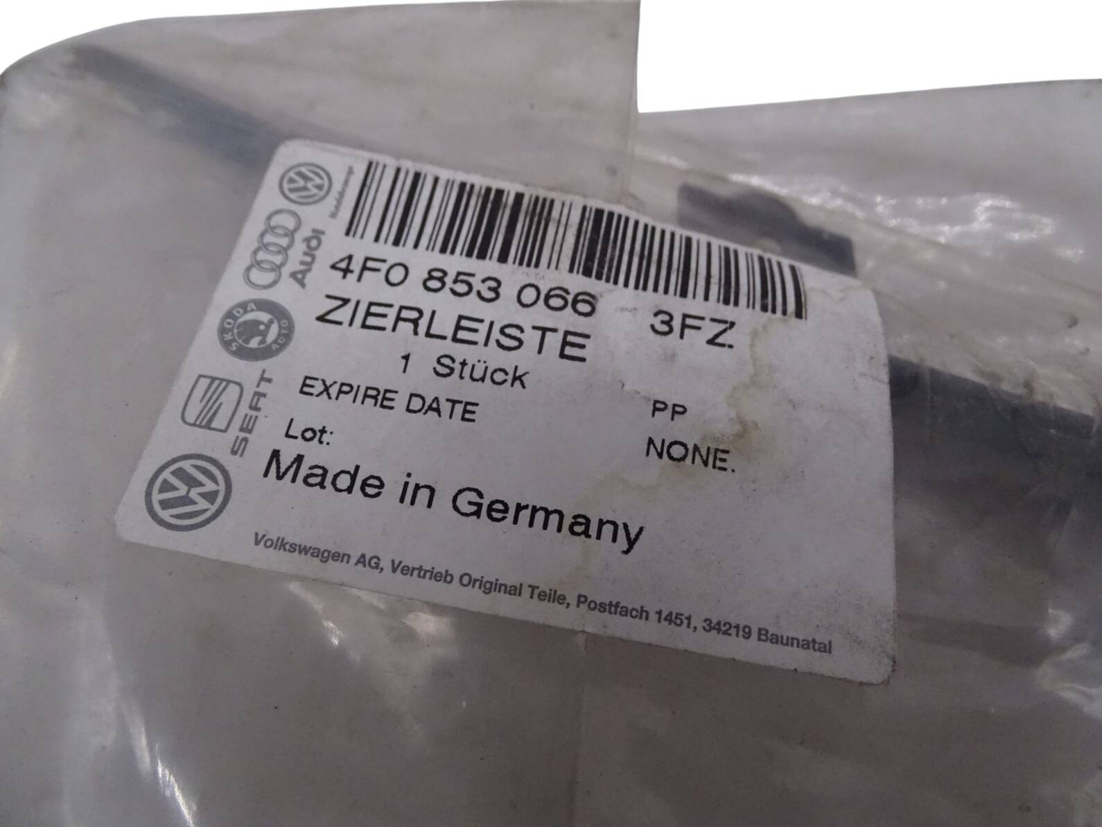 4F0853066 Original Audi A6 4F Zierleiste Scheinwerfer vorne rechts Neu – Bild 2