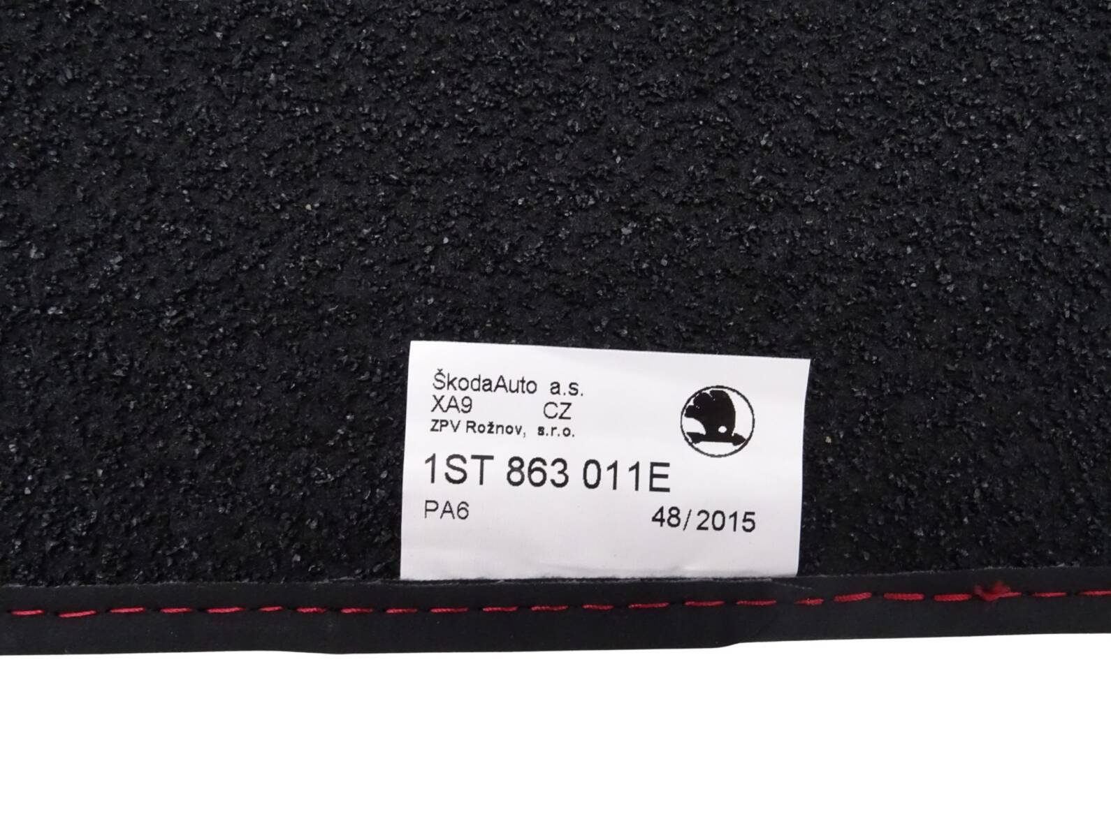 1ST863011E Original Skoda Citigo Fußmatten Textilmatten Set Schwarz Neu – Bild 2