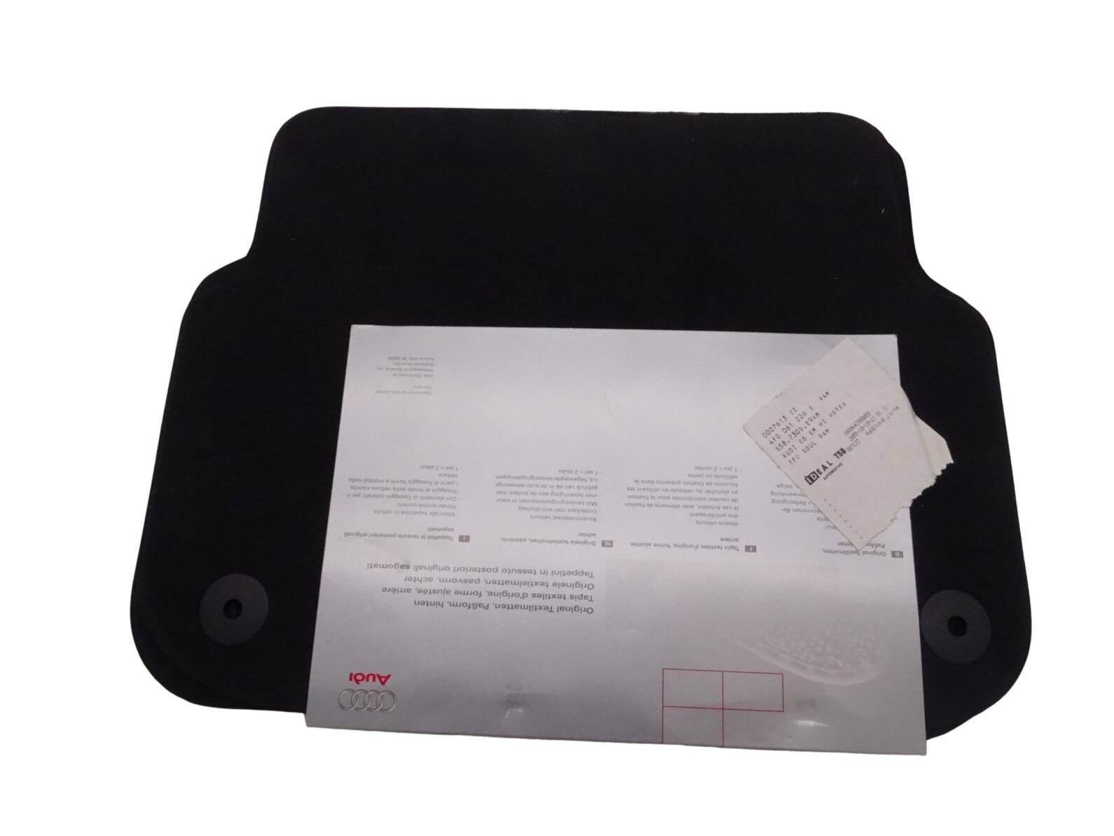 4F0061226E Original Audi A6 C6 4F Fußmatten Textilmatten hinten links+rechts Schwarz Neu – Bild 2