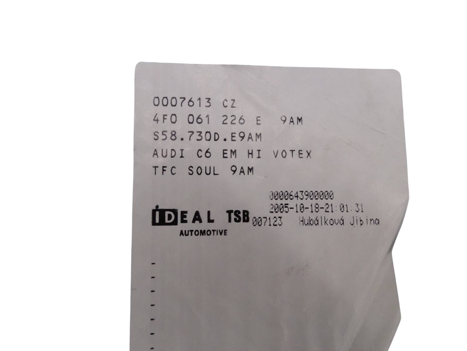 4F0061226E Original Audi A6 C6 4F Fußmatten Textilmatten hinten links+rechts Schwarz Neu – Bild 3