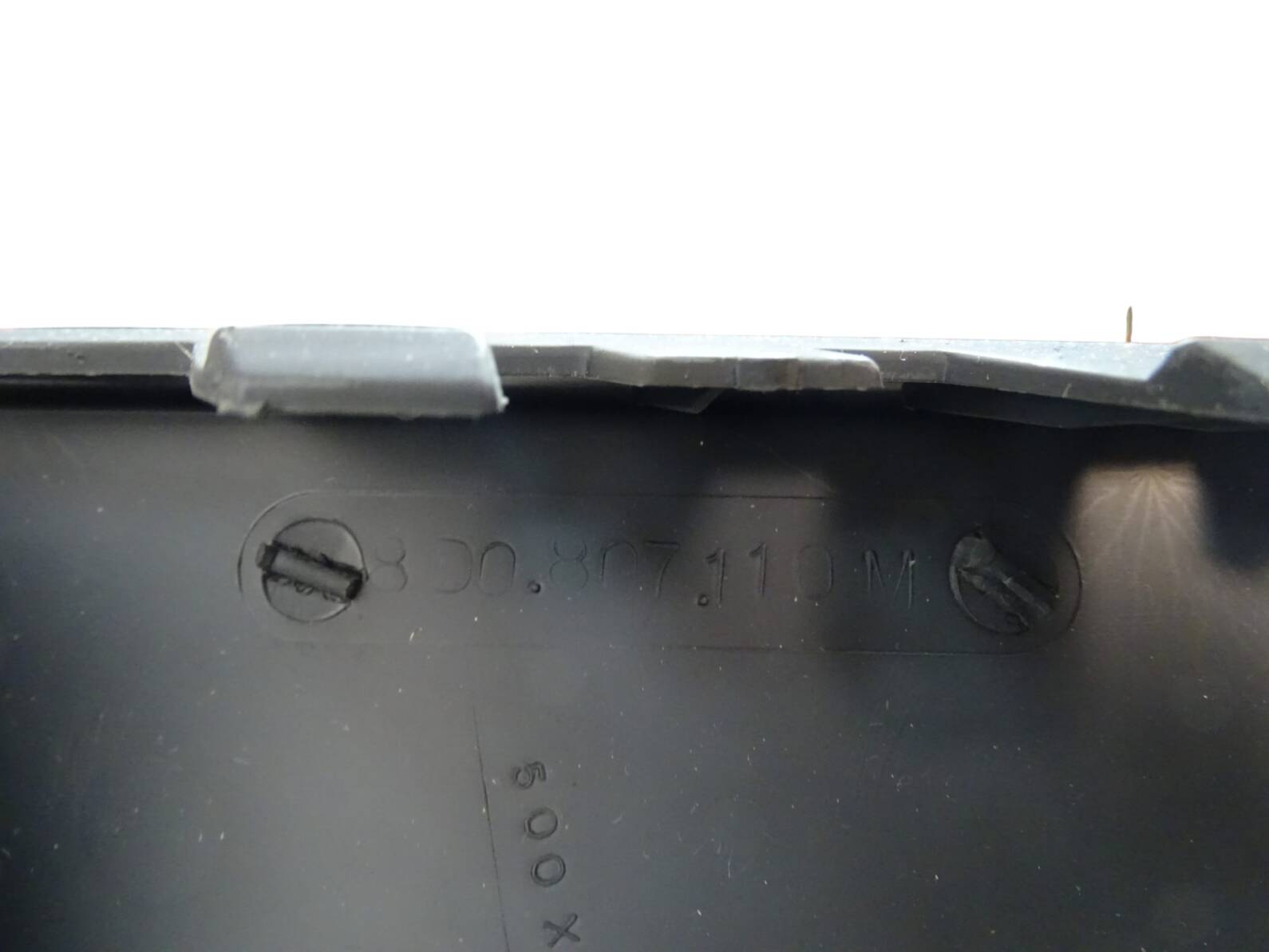 8D0807110M Original Audi A4 B5 untere Schürze Stoßstange vorne Schwarz Neu – Bild 3