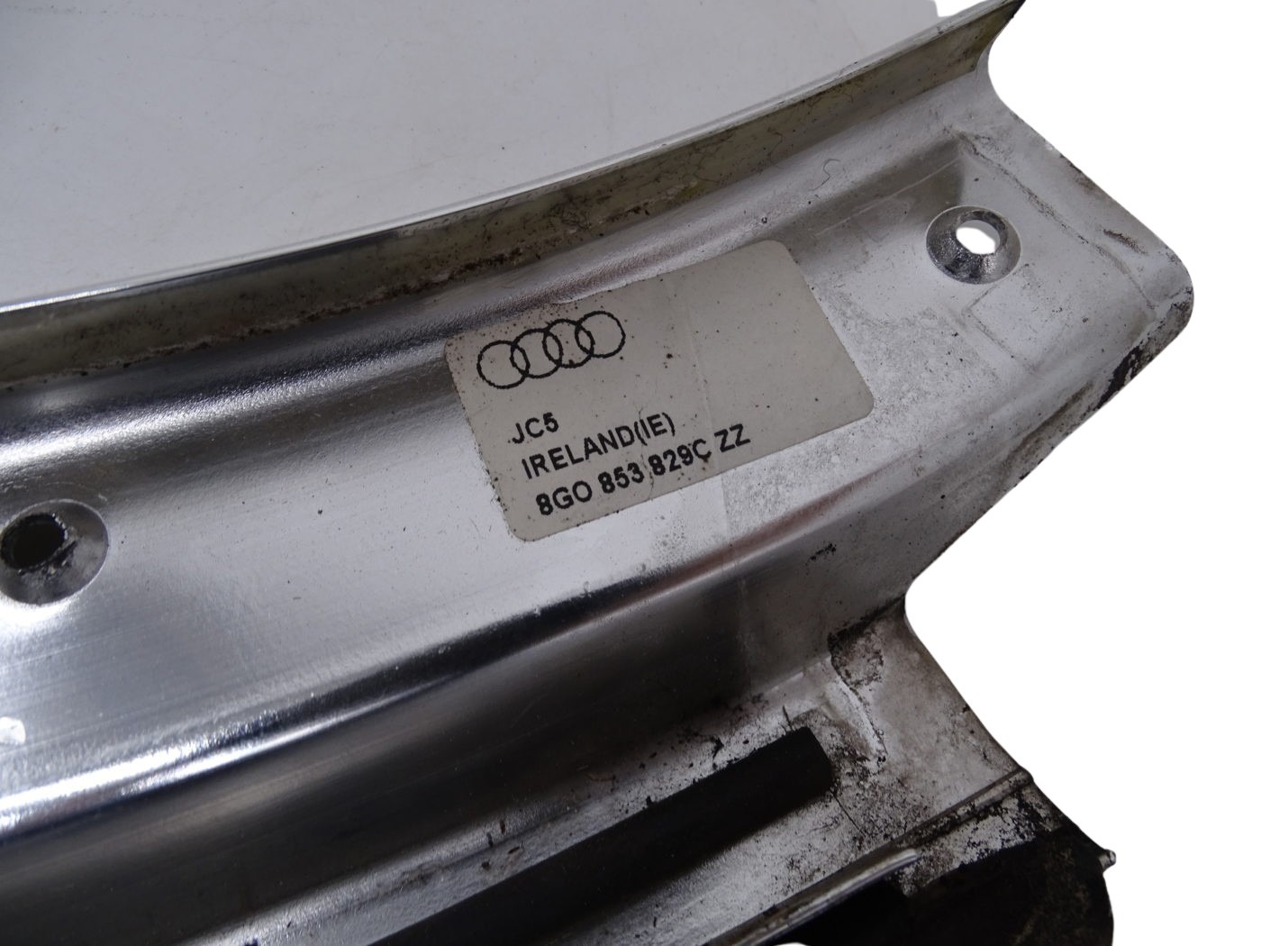 8G0853829C Audi 80 Cabrio Typ 89 Blende Frontscheibe oben chrom – Bild 5