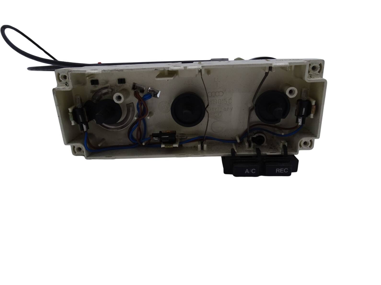 893959621 893819045C0 Audi 80 90 B3 B4 Cabrio Coupe Typ89 Bedienteil Heizung mit Schalter manuelle Klima und Zügen – Bild 5