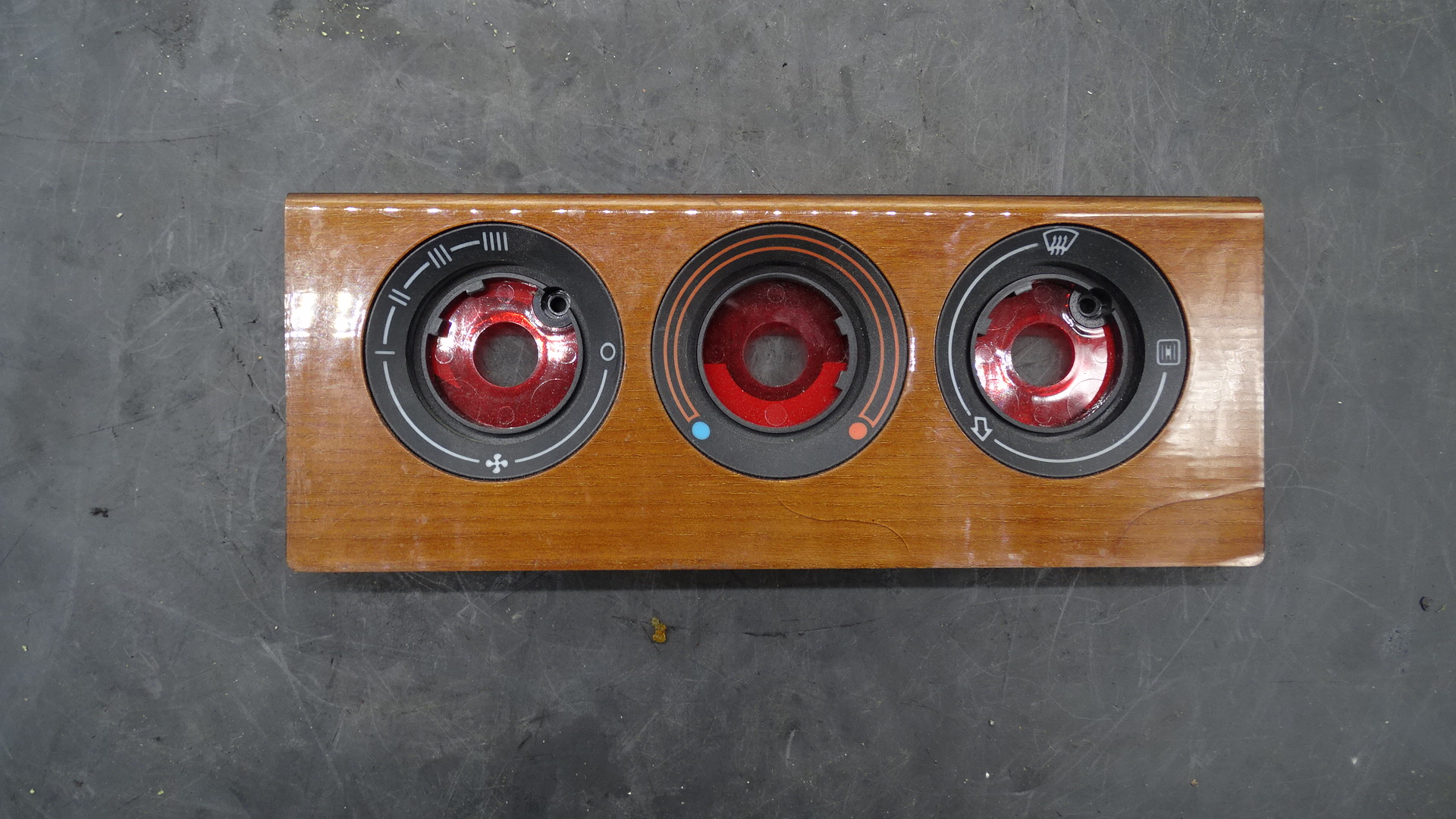 8A1819075 Audi 80 B4 S2 RS2 Coupe Cabrio Typ89 Blende Heizungsregulierung Wurzelholz