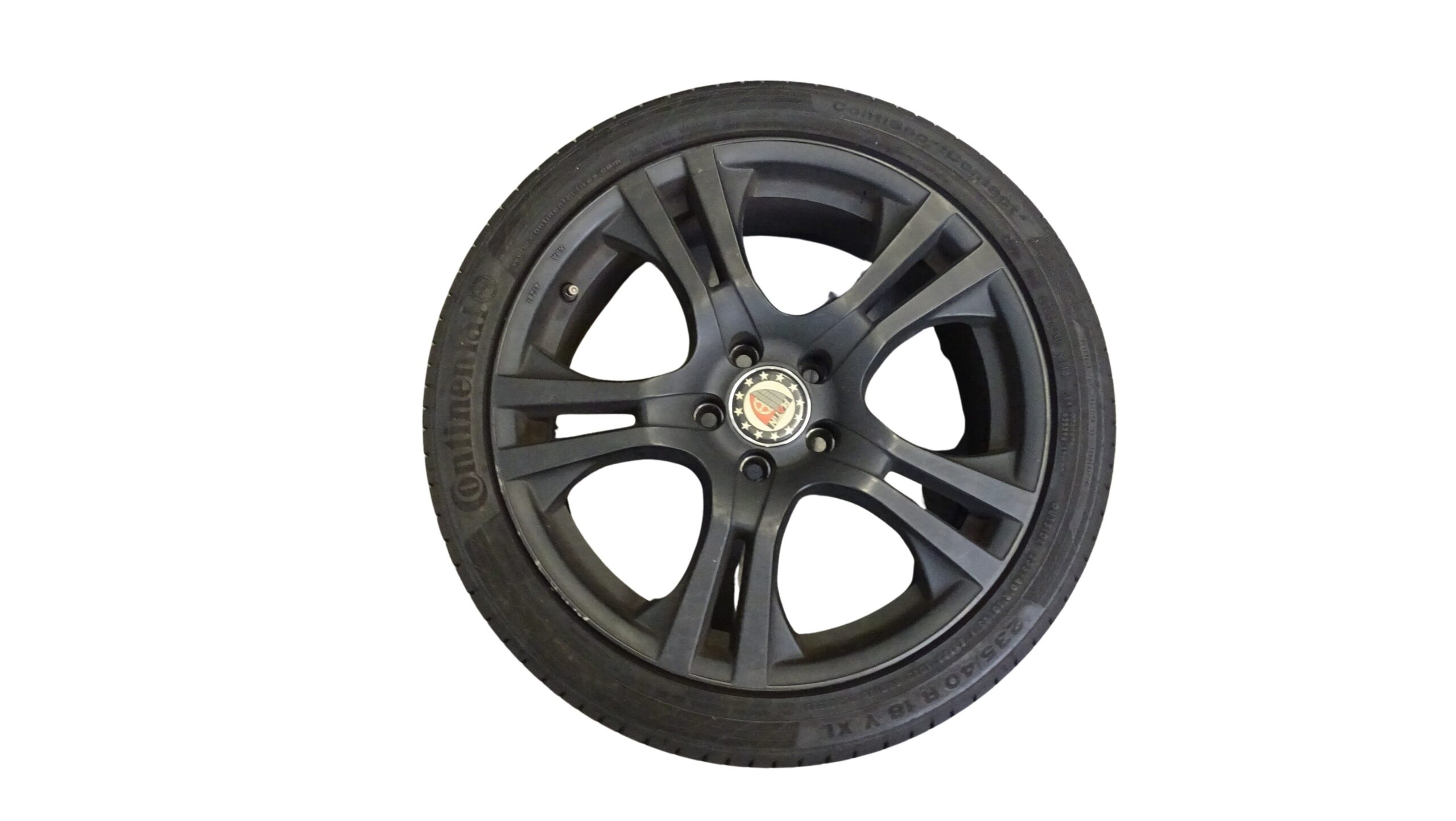 Platin KBA 47281 Alufelgen Satz 5-Speichen Schwarz 8Jx18 Zoll ET40 LK 5x112 – Bild 4