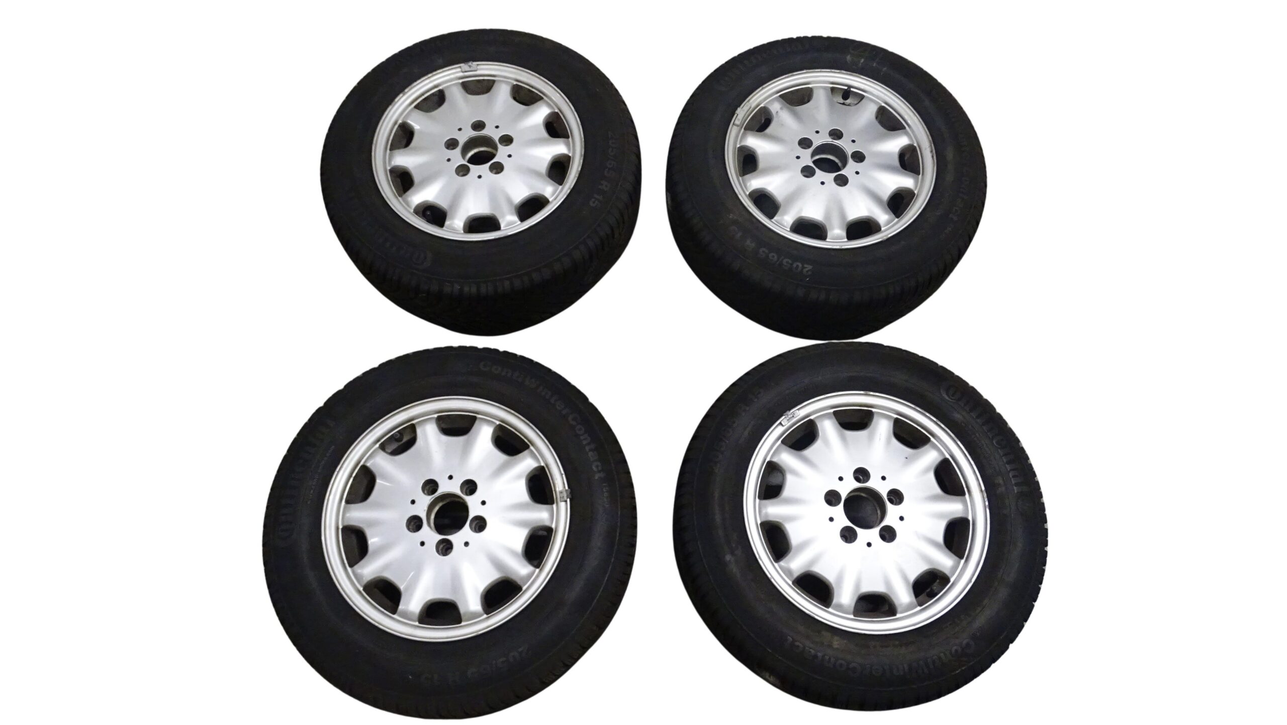 2104010102 Mercedes-Benz E-Klasse W210 Alufelgen Satz Silber 7x15 Zoll ET37, Lochkreis 5x112