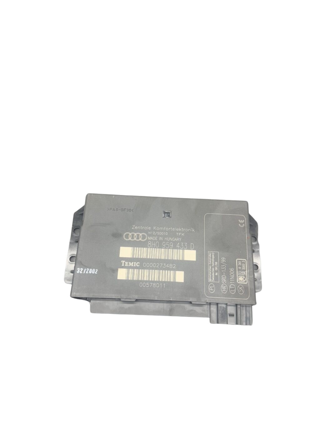 8H0959433D Audi A4 Cabrio Komfortsteuergerät