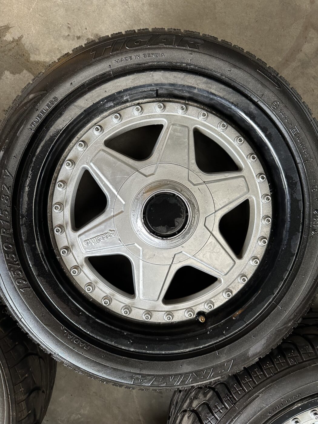 893071493 Audi 80 B4 Cabrio Speedline Alufelgen Satz 7x15 Zoll ET38, Lochkreis 4x108 – Bild 11