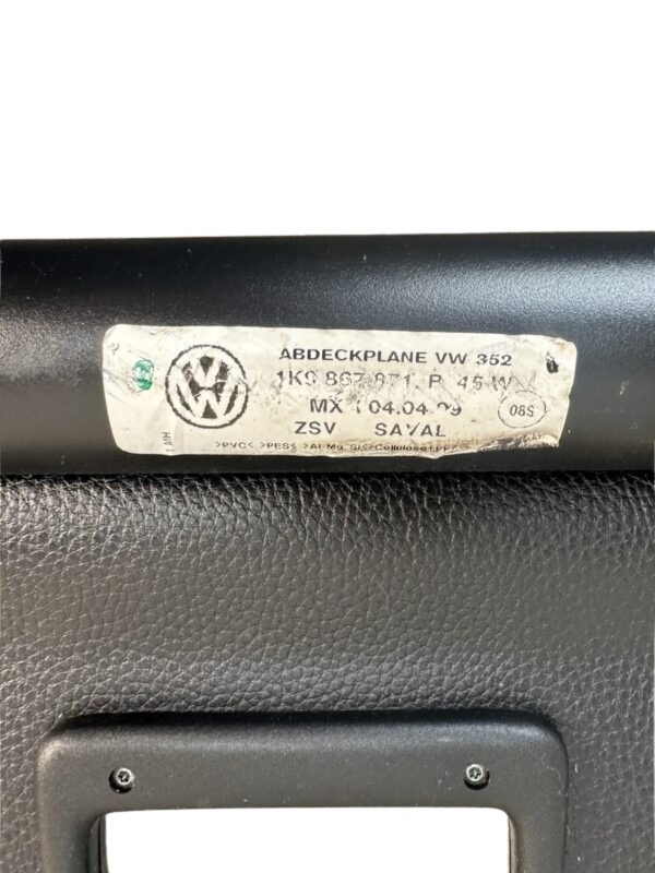 1K9867871B VW Golf 5 Variant/Kombi Abdeckplane Kofferraum Schwarz – Bild 3