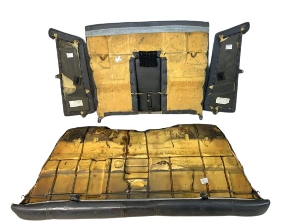 Audi 80 B4 Cabrio/Coupe Typ 89 Rücksitzbank mit Seitenteilen Leder Platin/Grau – Bild 6