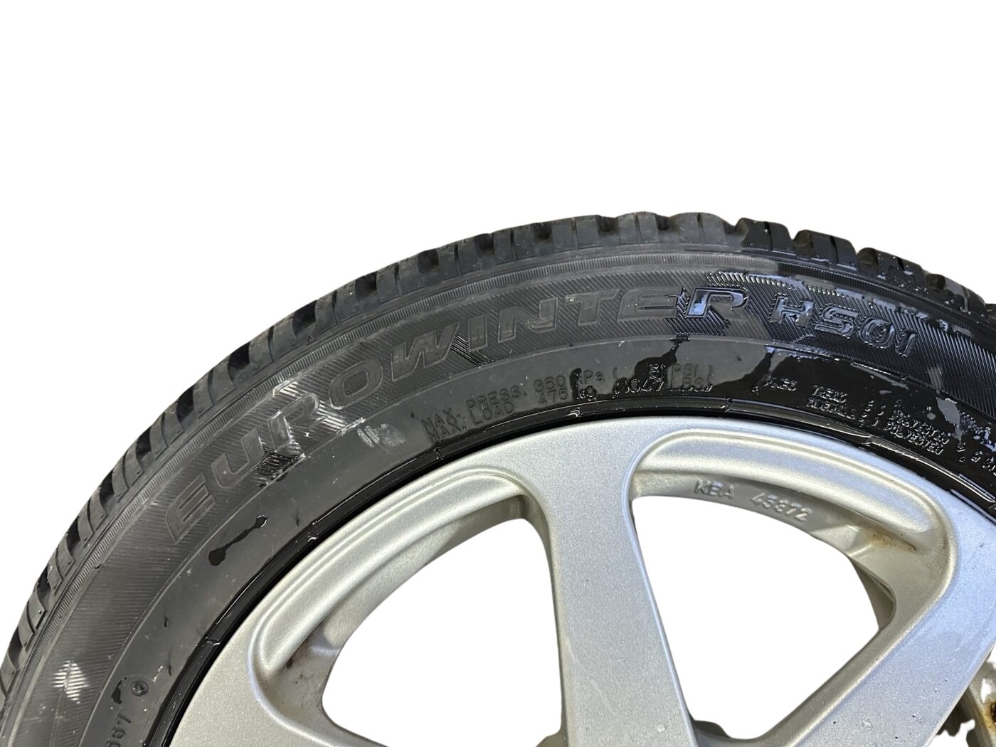 RH MX655 Showline Alufelgensatz Silber 6,5Jx15 Zoll 185/55 R15 Winterreifen KBA 45372 – Bild 8