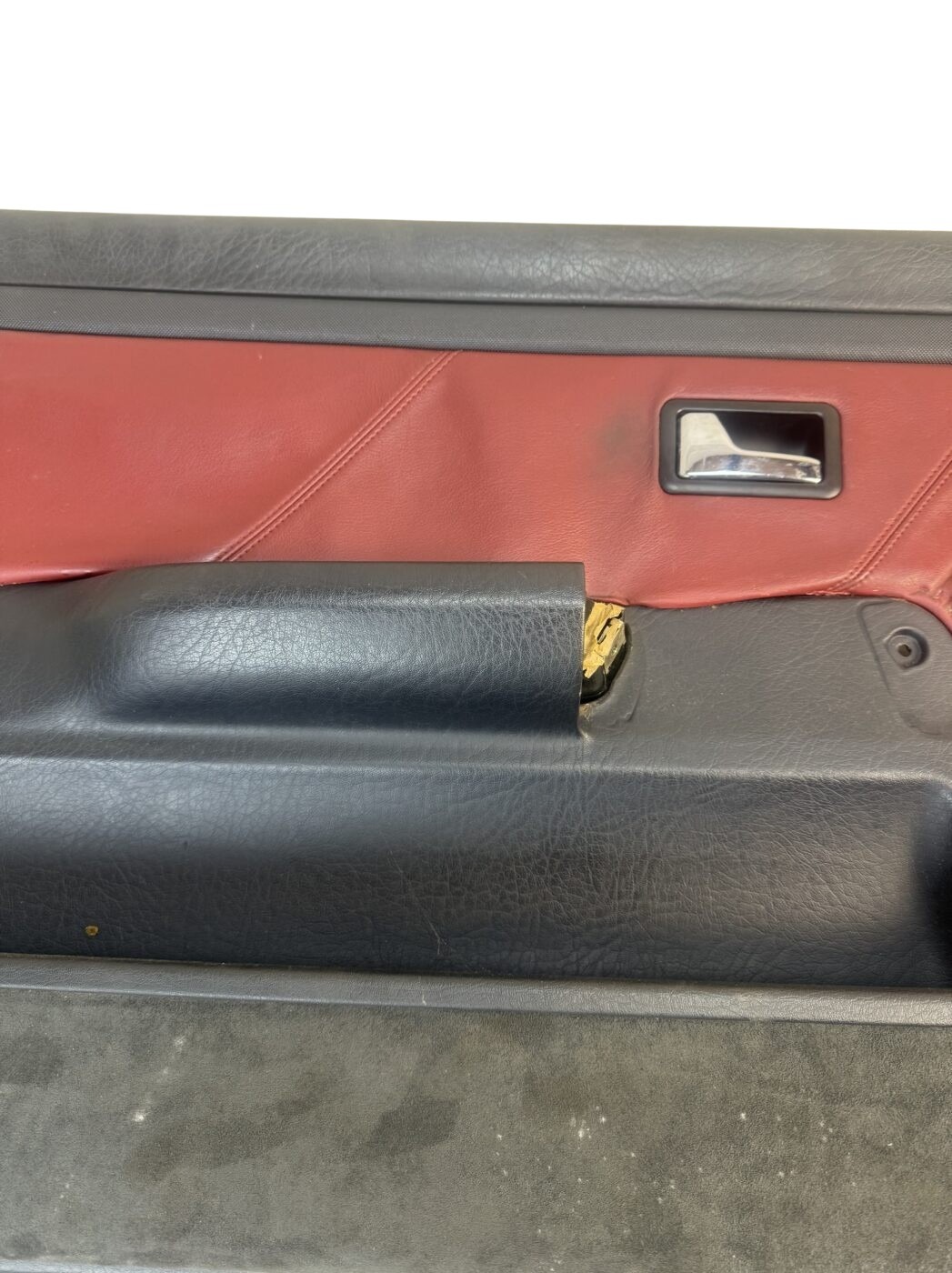 Audi 80 Cabrio Innenaustattung kpl. Leder-Innenausstattung Rot Sitze &Türverkleidungen – Bild 10