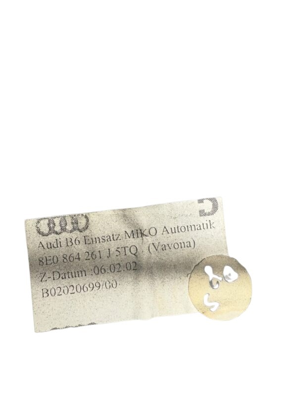 8E0864261J 5TQ (Vavona) Audi A4 Cabrio B6 Abdeckung Verkleidung Schalthebel Automatik – Bild 3