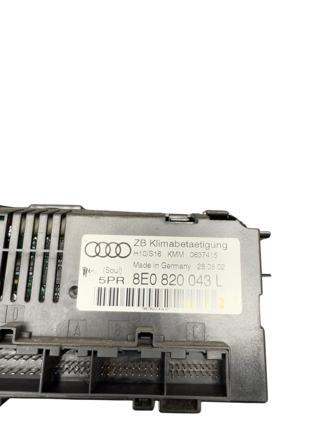 8E0820043L Audi A4 B6 Cabrio Klimabedienteil – Bild 2