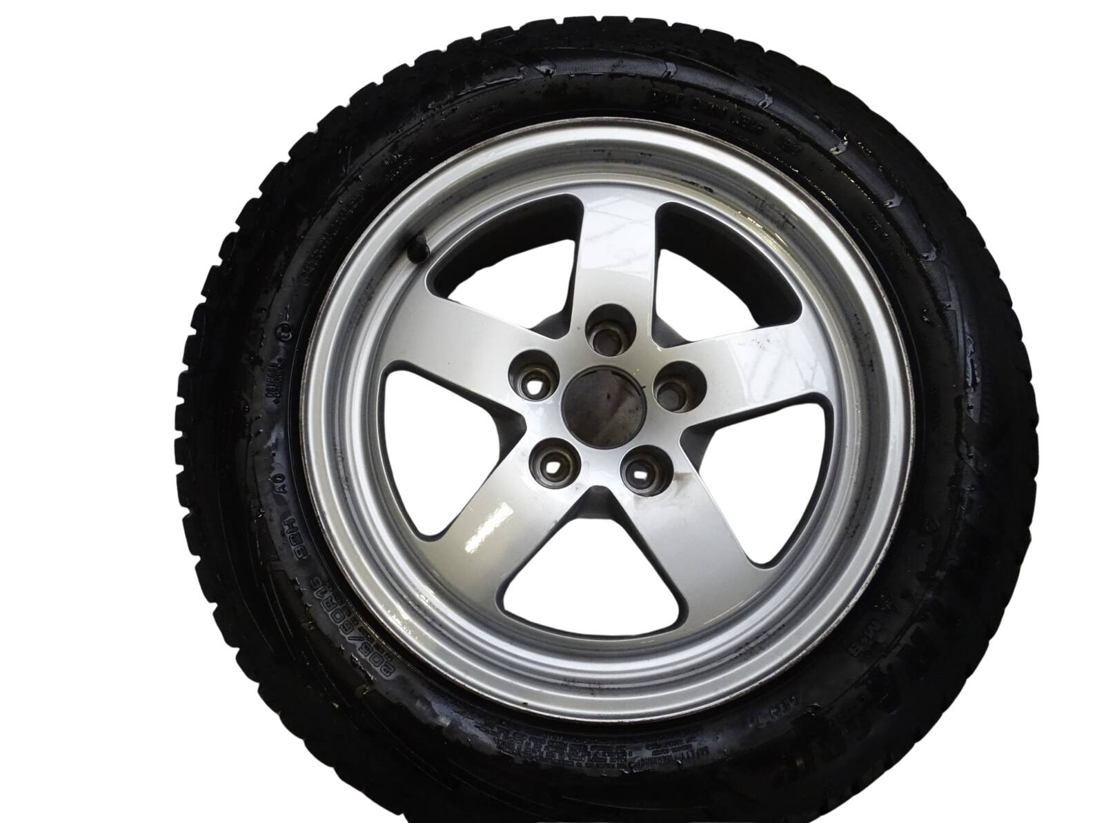 8W0601025 Audi Alufelgensatz 7Jx16 Zoll ET35 silber mit Winterreifen 205/60 R16 Lochkreis 5x112 und Audi Radkappen – Bild 5