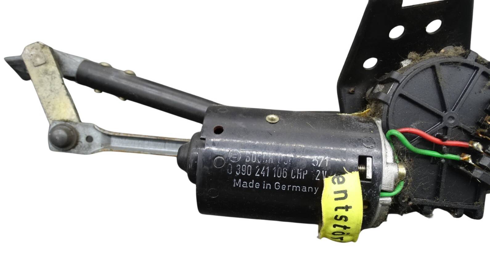 0390241106CHP Audi 80 Cabrio Typ 89 Scheibenwischermotor mit Gestänge – Bild 2