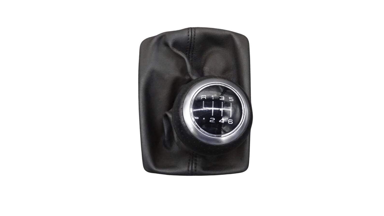 8K0863278H Audi Schaltknauf 6-Gang mit Ledermanschette schwarz B-Ware