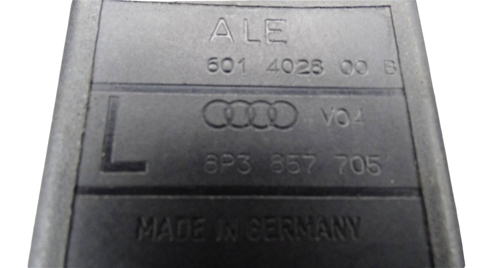 8P3857705 602134200 Audi A3 8P Gurt Sicherheitsgurt Gurtstraffer vorne links schwarz – Bild 6