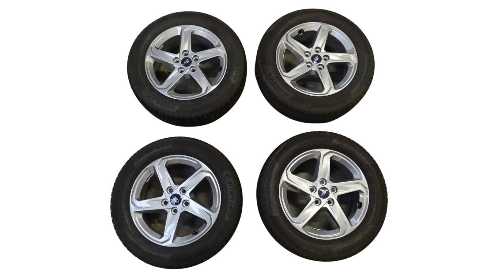 JX7J-G1A Ford Felgen mit Continental Winterreifen 205/50/R16 6,5JX16 5X108 ET50