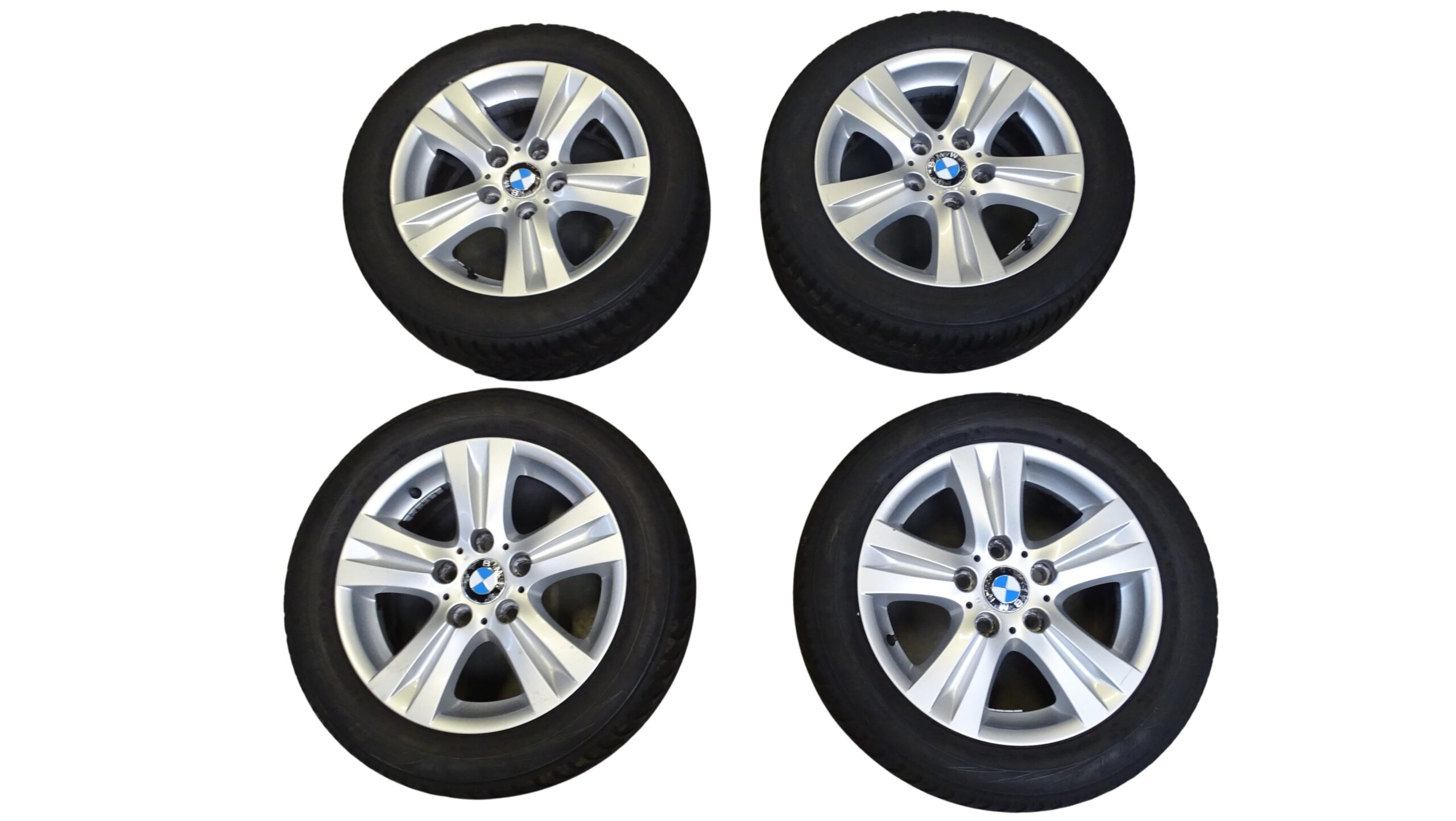 6779696-14 Original BMW Felgen 1er E81 E82 E87 mit 205/55 R16 Winterreifen 7Jx16 5x120 ET44