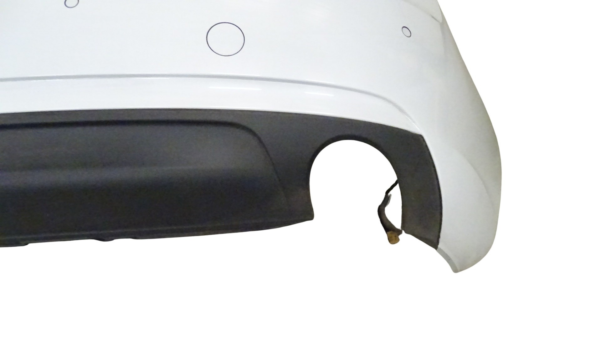 8T0807511C Audi A5 8T Cabrio Facelift Stoßstange Hinten weiß LS9R – Bild 5