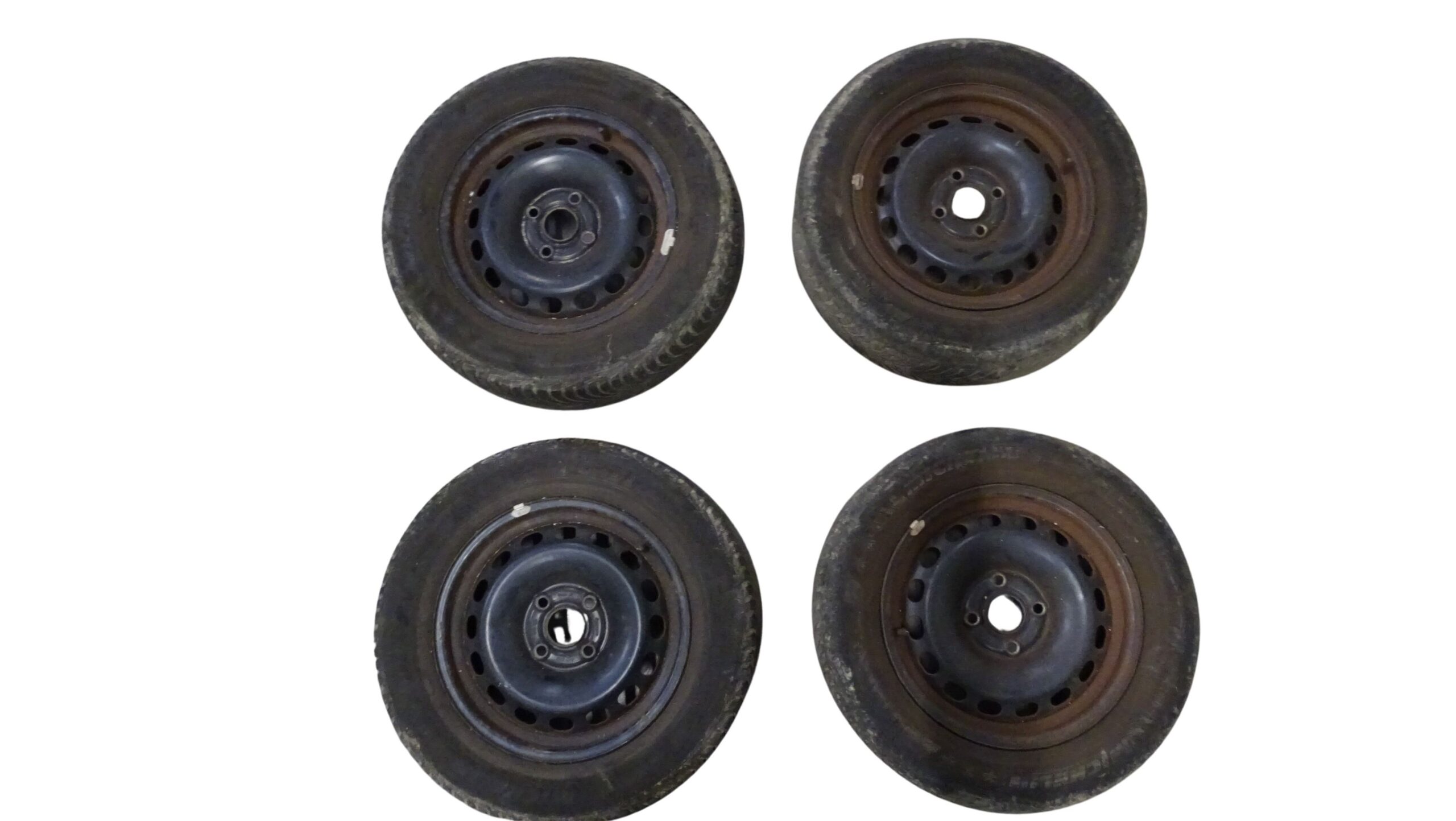 8A0601025G 2150907 Audi 80 B4 Stahlfelgen Satz Schwarz 6x15 Zoll ET37 LK 4x108