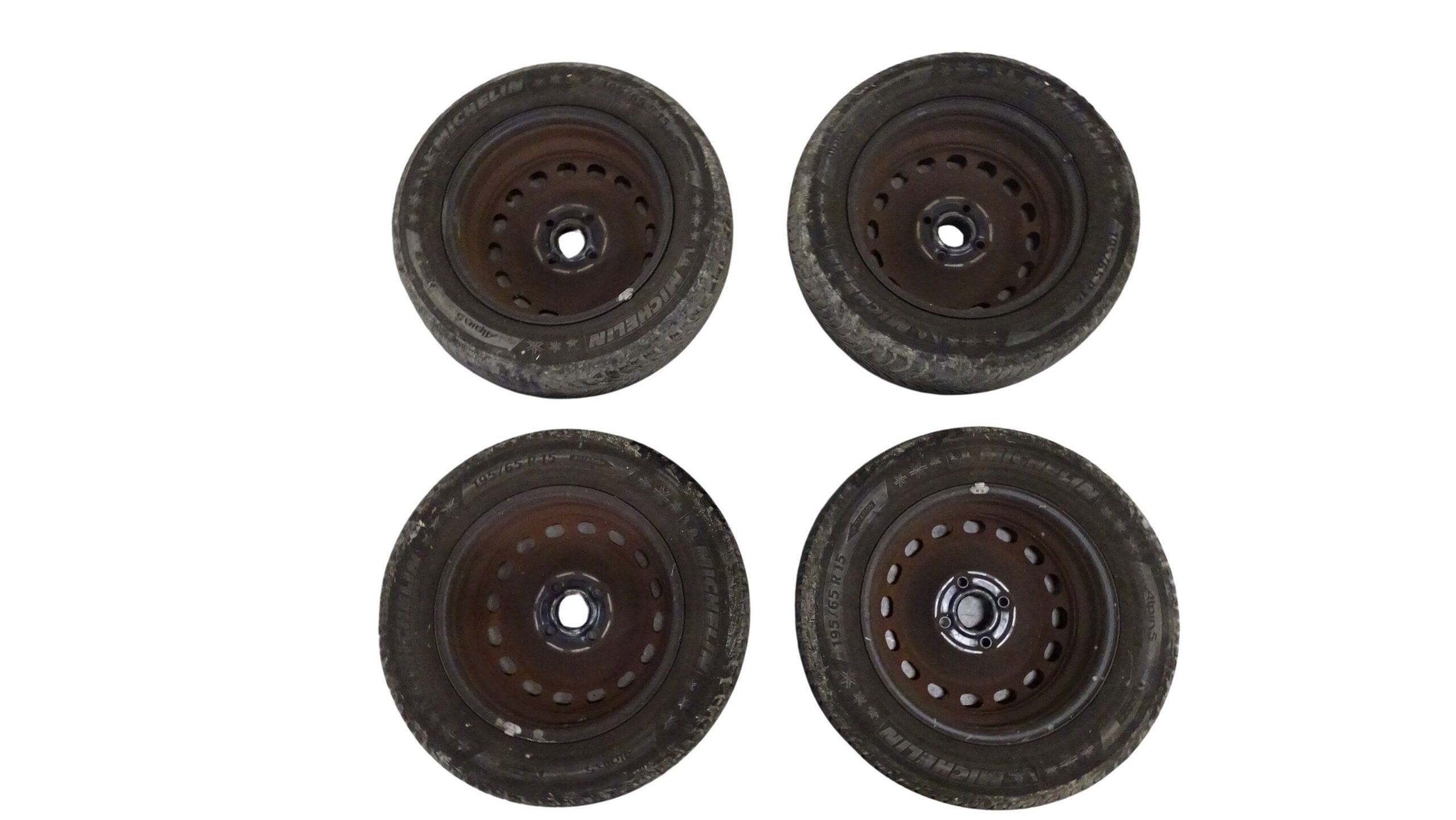8A0601025G 2150907 Audi 80 B4 Stahlfelgen Satz Schwarz 6x15 Zoll ET37 LK 4x108 – Bild 8