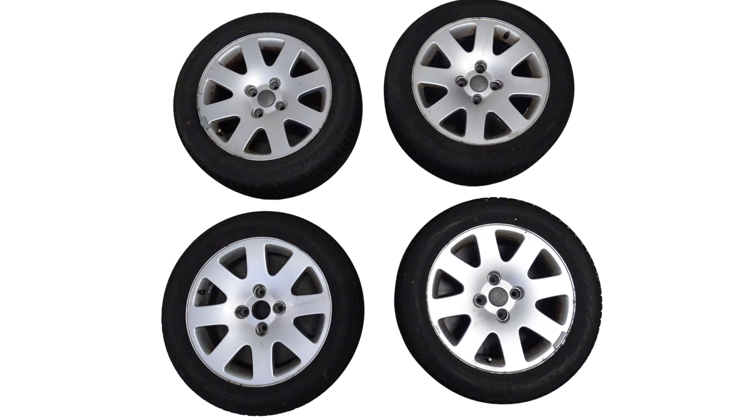 895601025Q Audi 80 Cabrio Coupe Alufelgen Silber 7JX16 Zoll ET37 Lochkreis 4x108