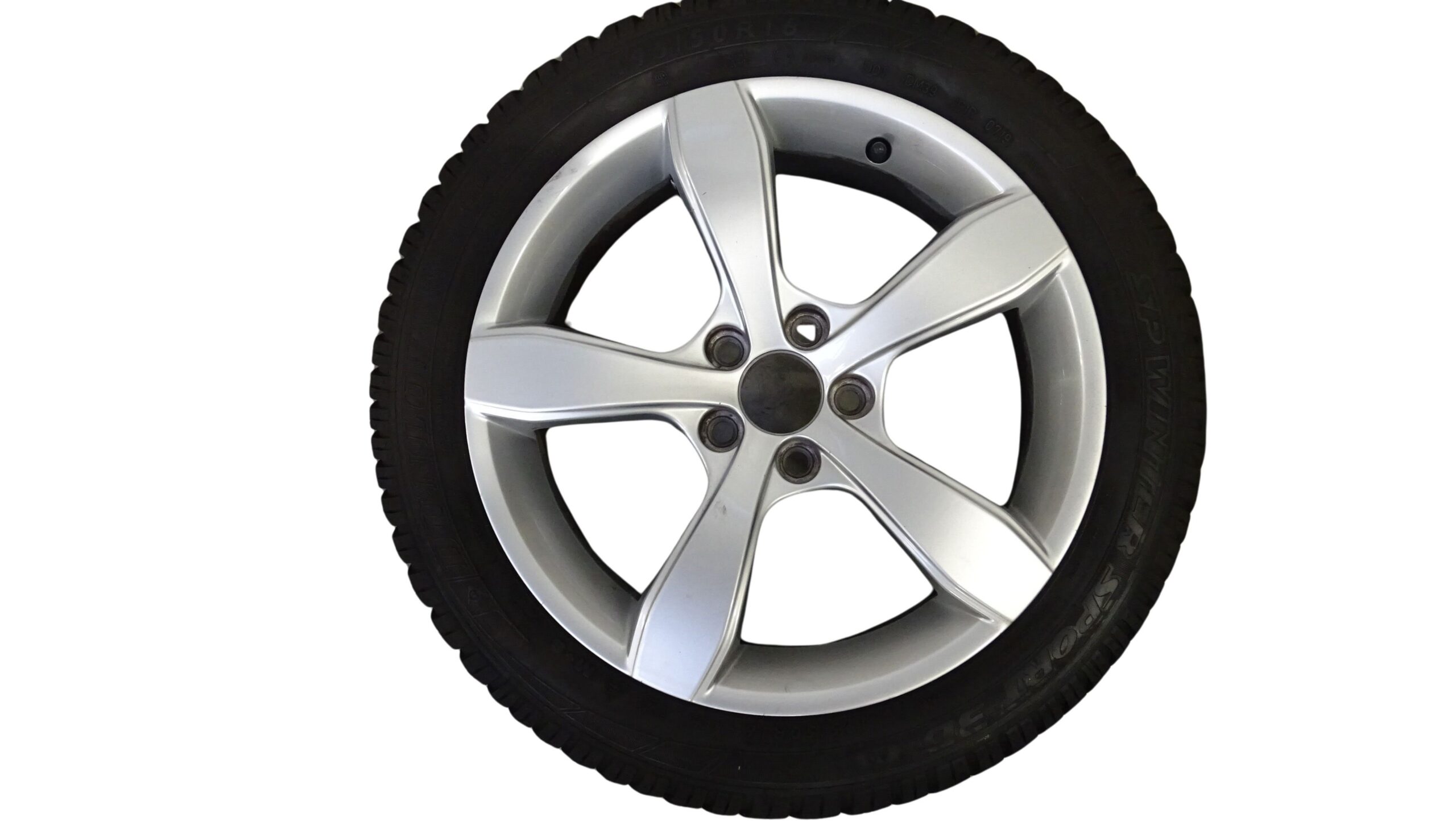8X0071496 Audi A1 Alufelgen 6Jx16H2 mit Winterreifen 195/50 R16 Lochkreis 5x100 – Bild 2