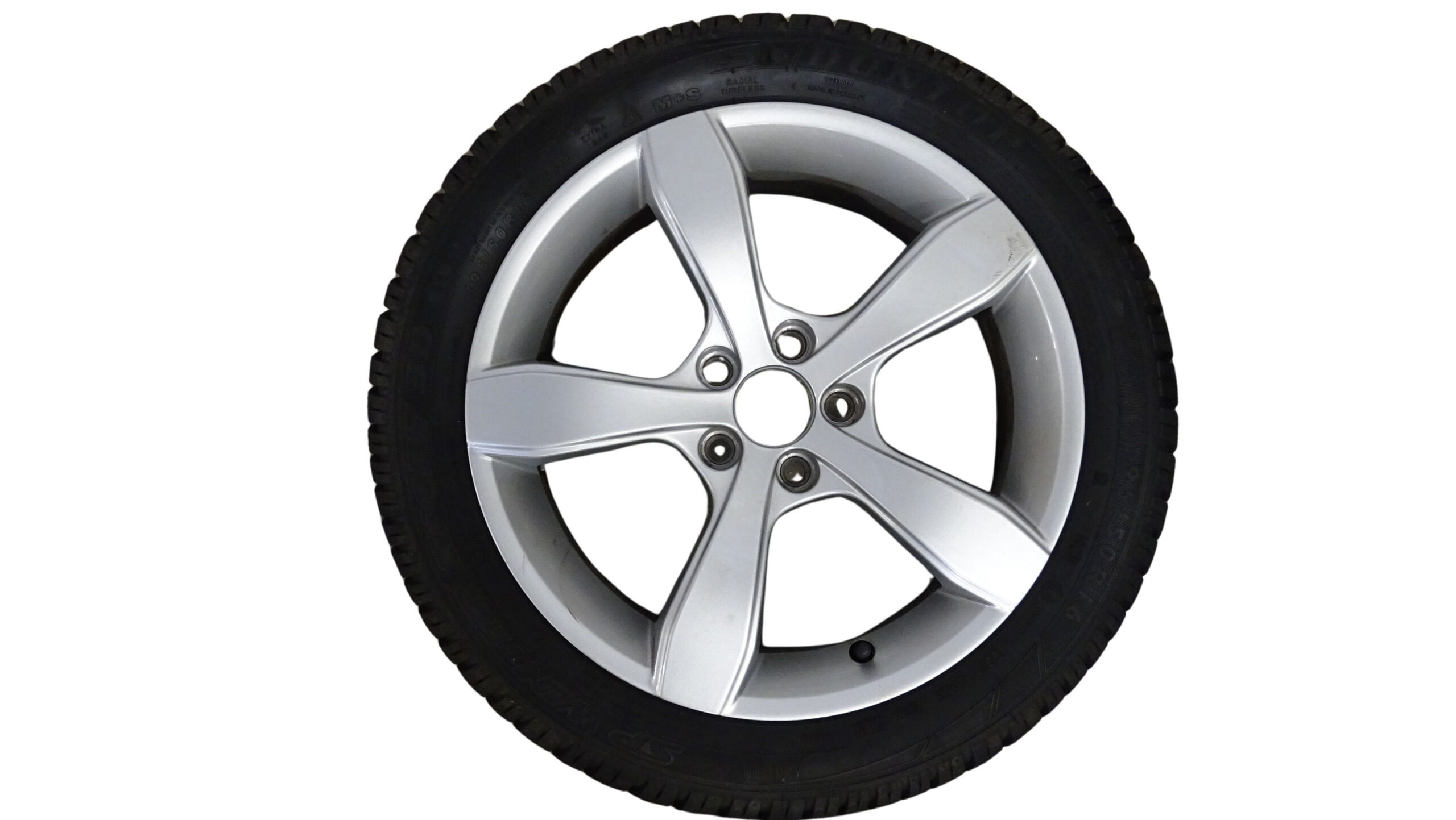 8X0071496 Audi A1 Alufelgen 6Jx16H2 mit Winterreifen 195/50 R16 Lochkreis 5x100 – Bild 5