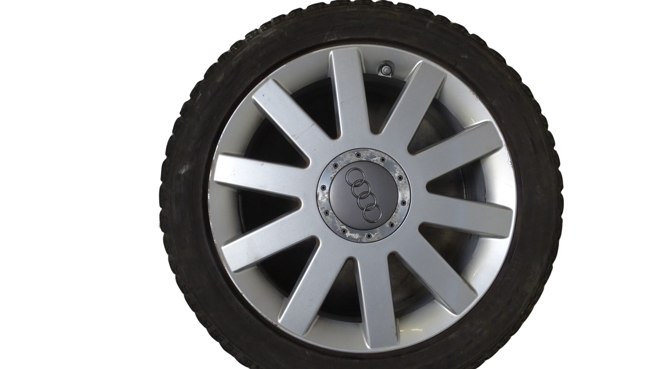 4x 4D0601025AK Audi A8/S8 Alufelgen 7,5Jx18H2 ET39 mit Narbendeckel und Reifen – Bild 2